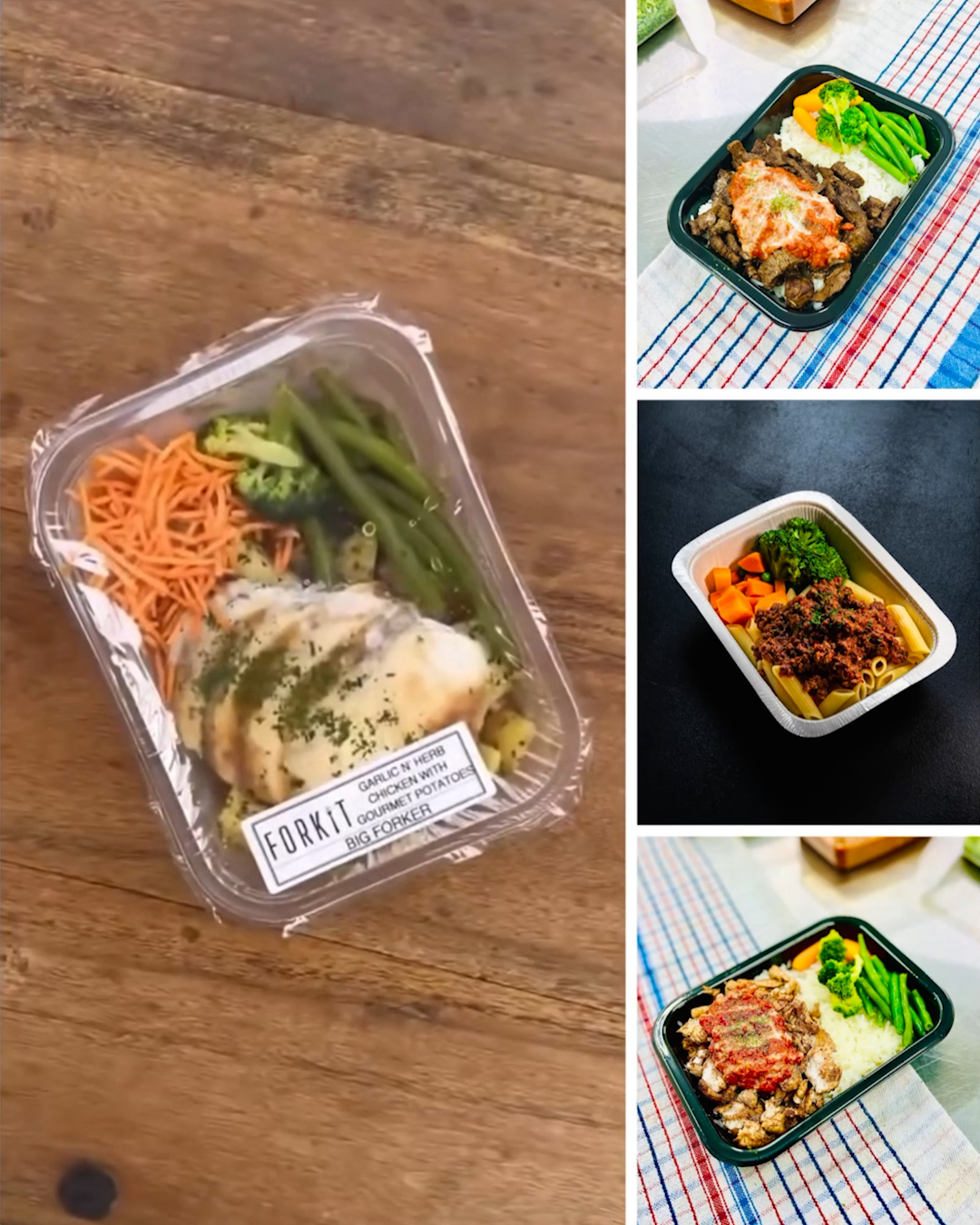 Forkit Facebook ad: Healthy Eating Doesn't Have to Be Boring