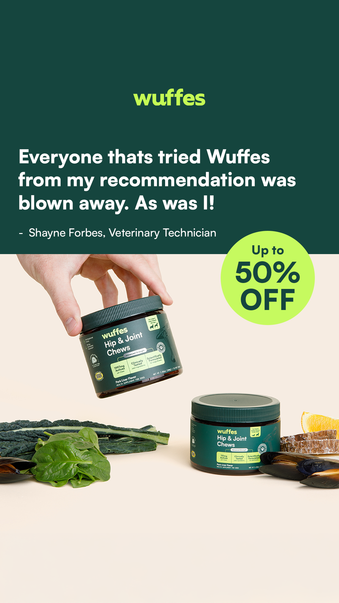 Wuffes Facebook ad