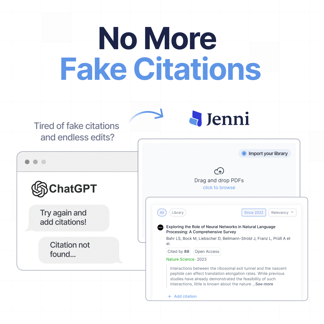 Jenni AI Facebook ad