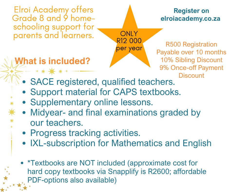 Elroi Academy Facebook ad: Online Matric | Matric Rewrites | Elroi Academy