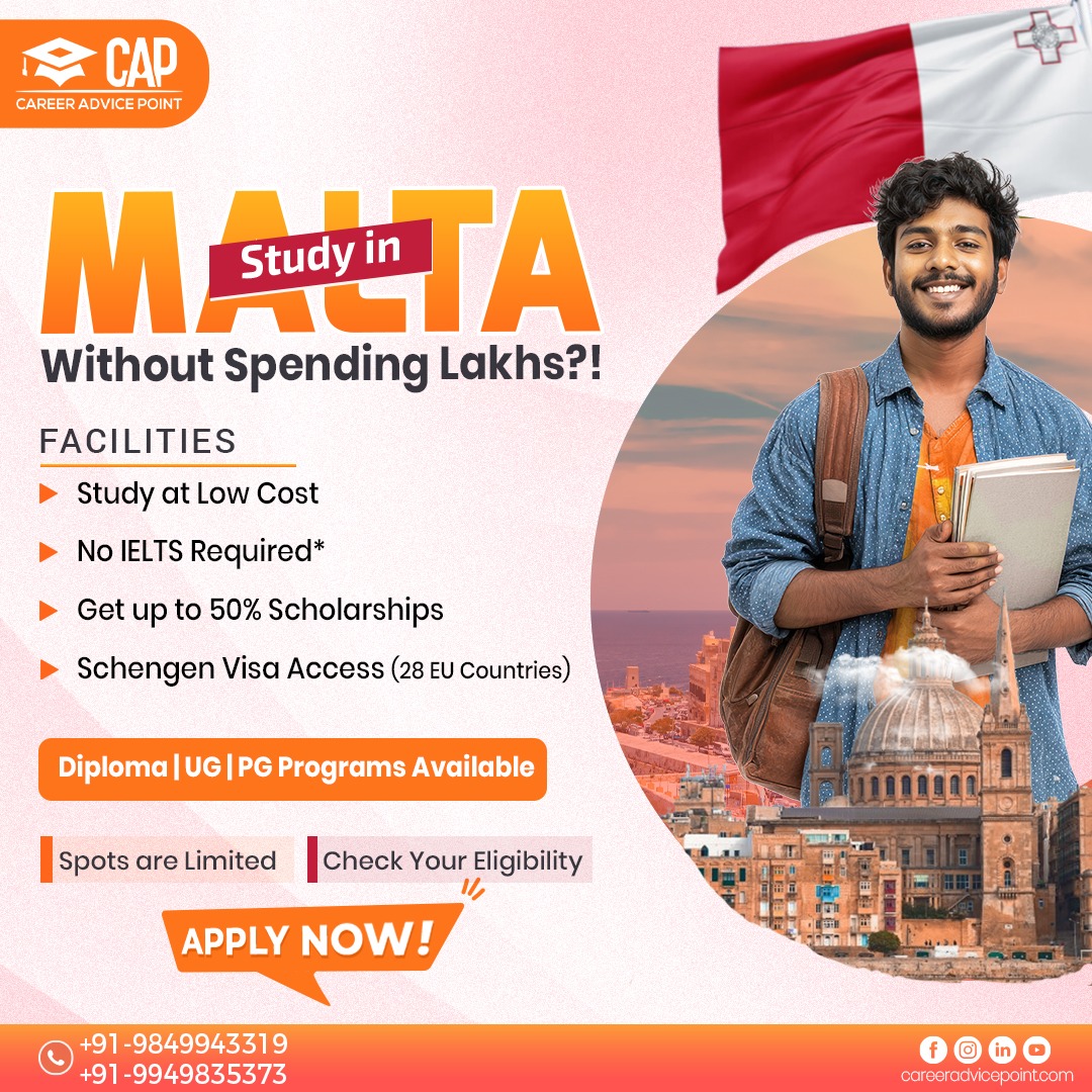 Cap Educational Services Facebook ad: Study in Europe Without Spending Lakhs!