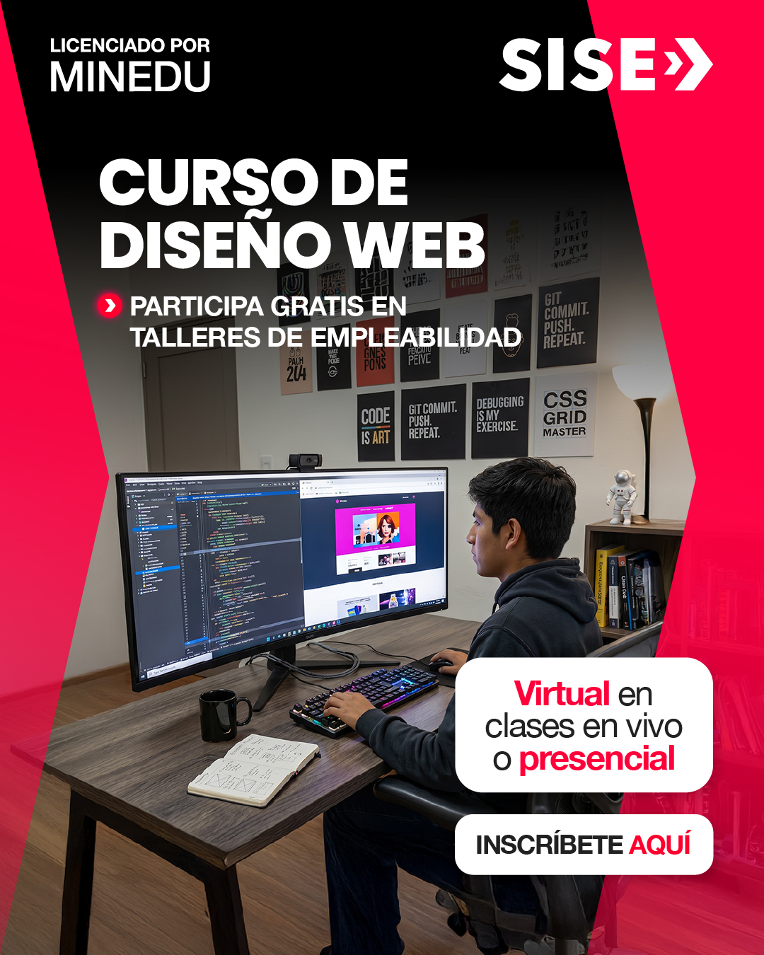 SISE - Cursos y Especializaciones Facebook ad from Jul 24, 2026