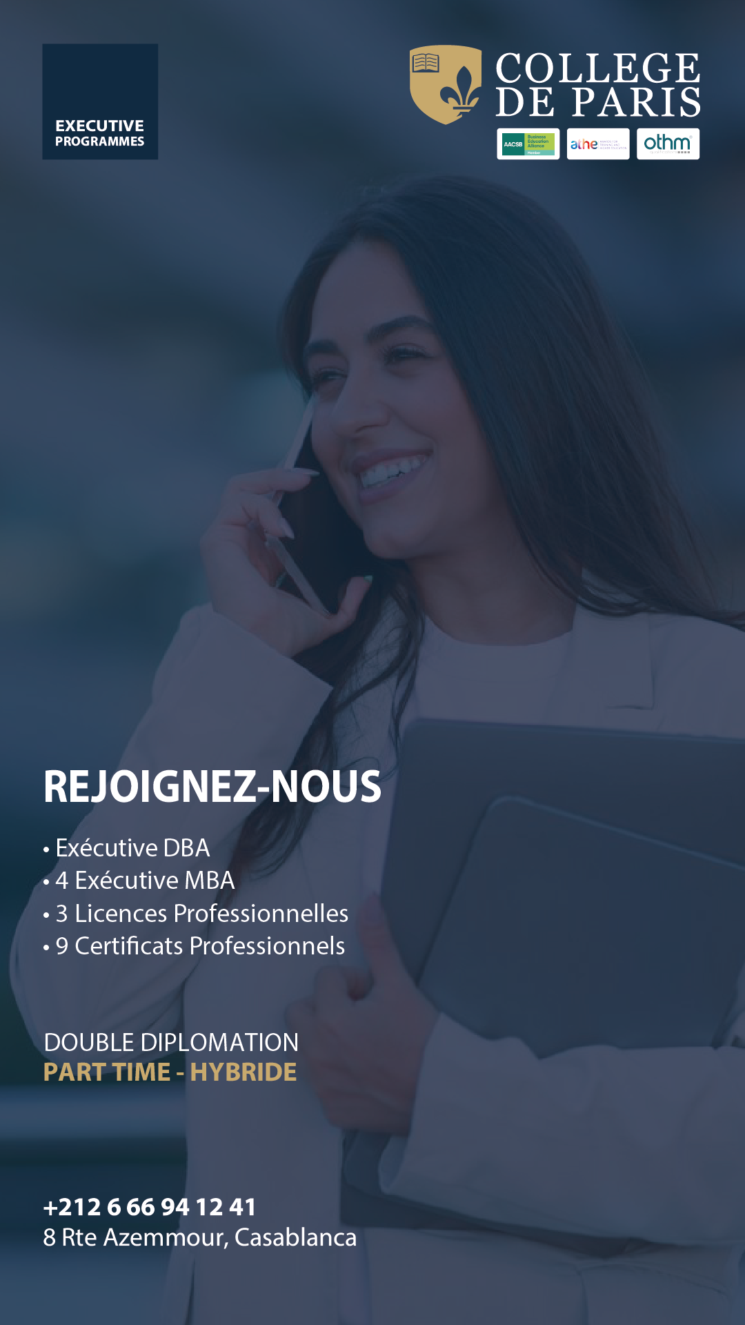 Collège de Paris Maroc Facebook ad from Nov 20, 2025