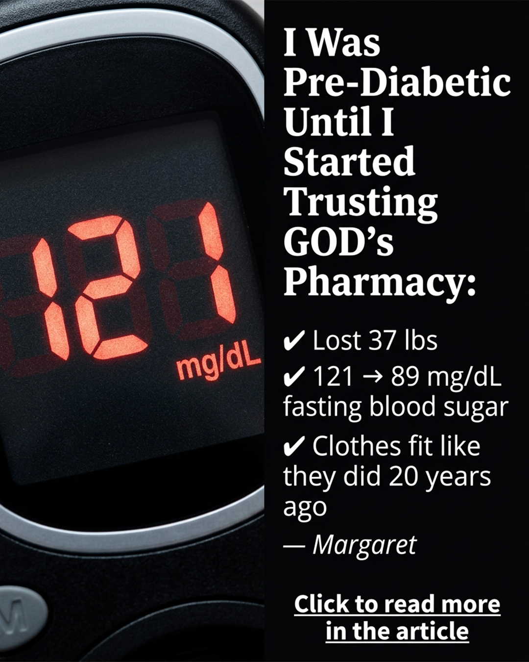 Old Ways Remedies Facebook ad: Herbal Support for Blood Glucose Balance