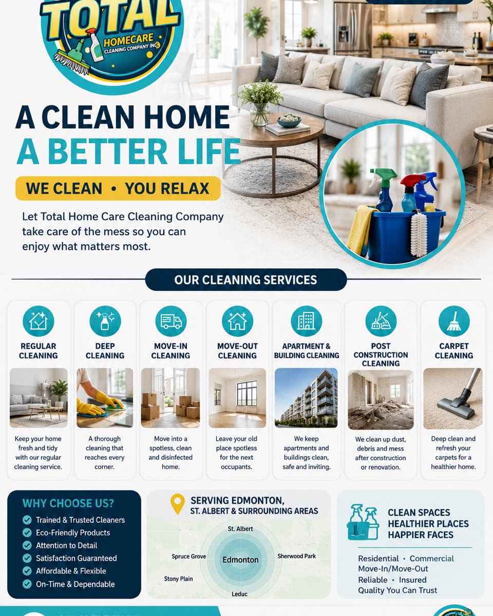 Total home care cleaning company  Facebook ad