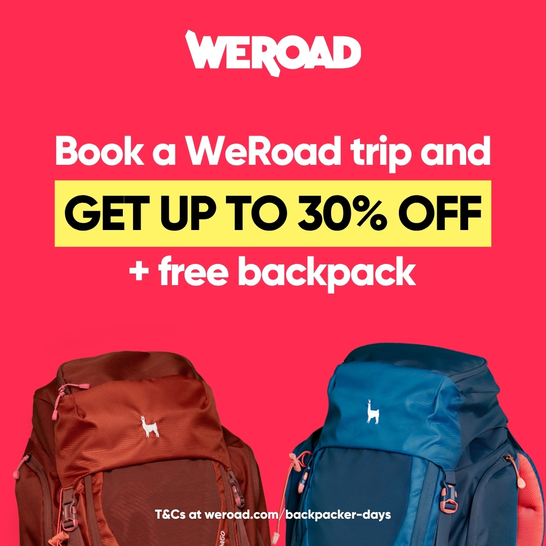 WeRoad Travel Facebook ad