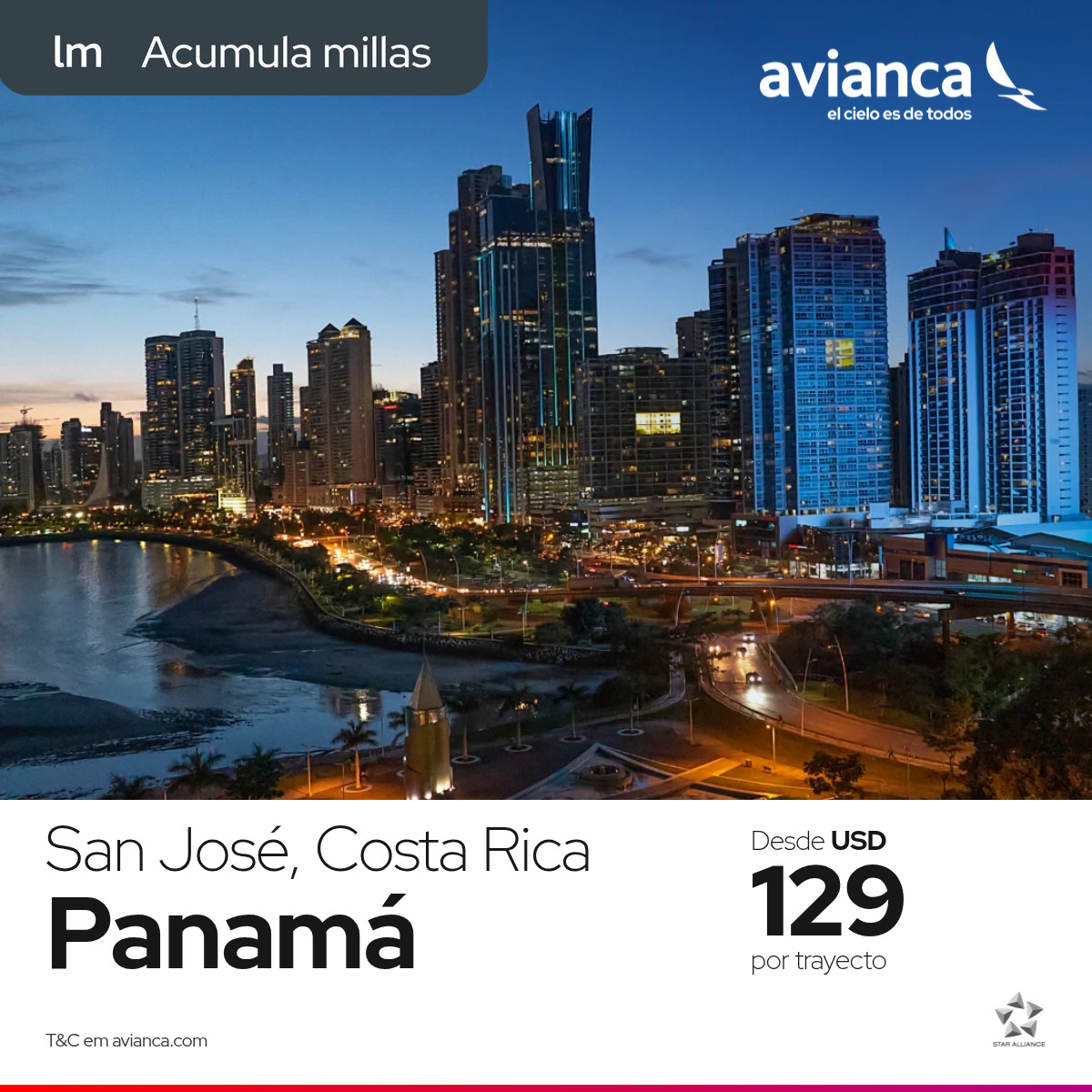 Avianca Facebook ad: Algunos viajes cambian algo en ti.