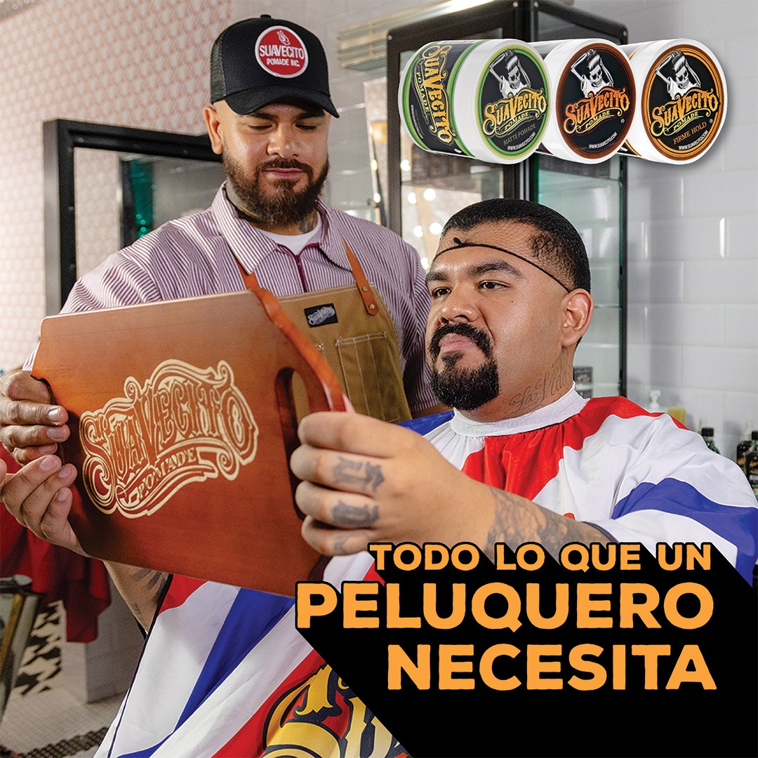 Suavecito Pomade Mexico Oficial Facebook ad: Todo Lo Que un Peluquero Necesita