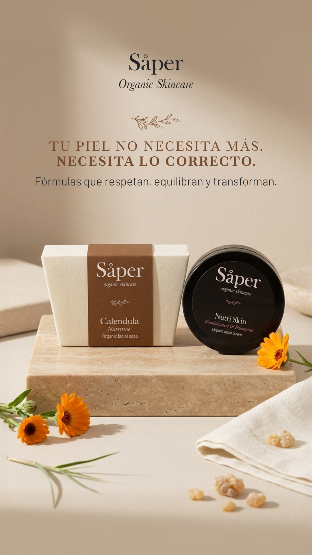 Såper Organic Skincare Facebook ad