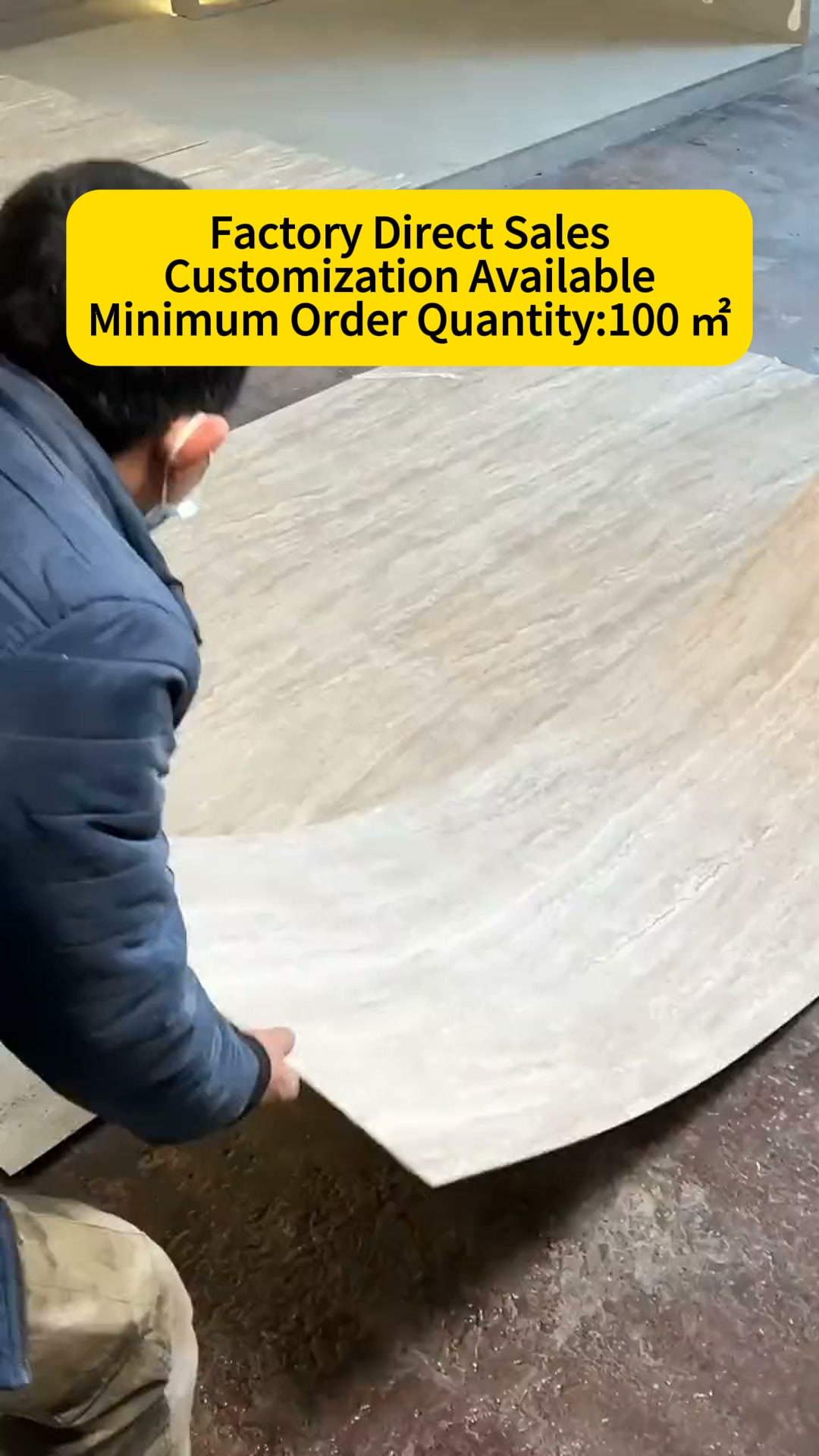 Huanxing mortar manufacturer Facebook ad: Flexible Stone Veneer | Lightweight, Bendable & Realistic