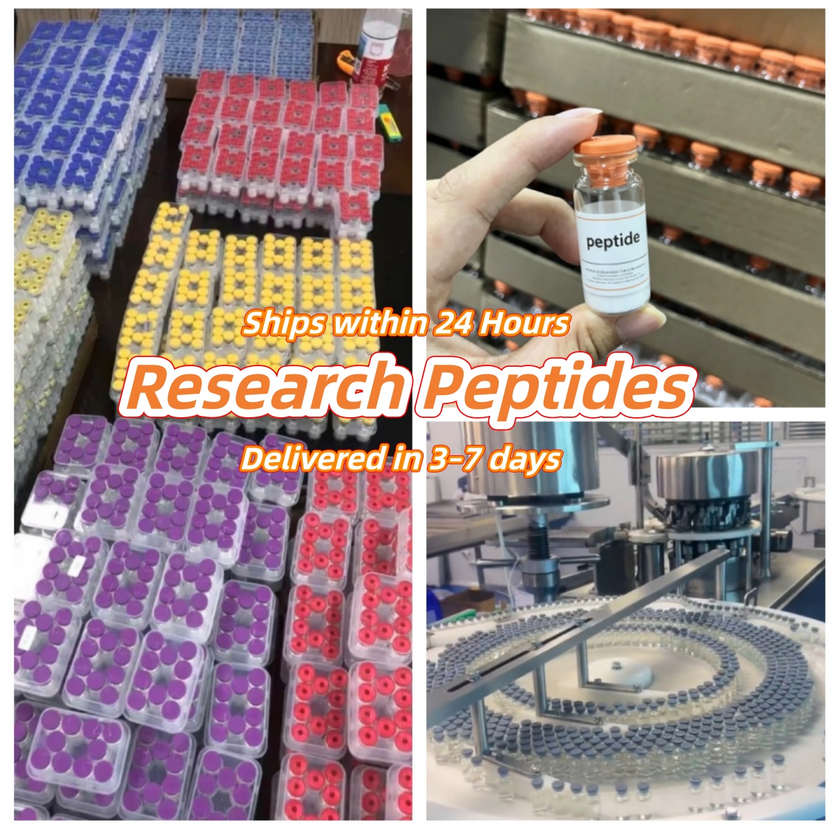 Peptide Research Institute Facebook ad: Message us now to secure a stable supply