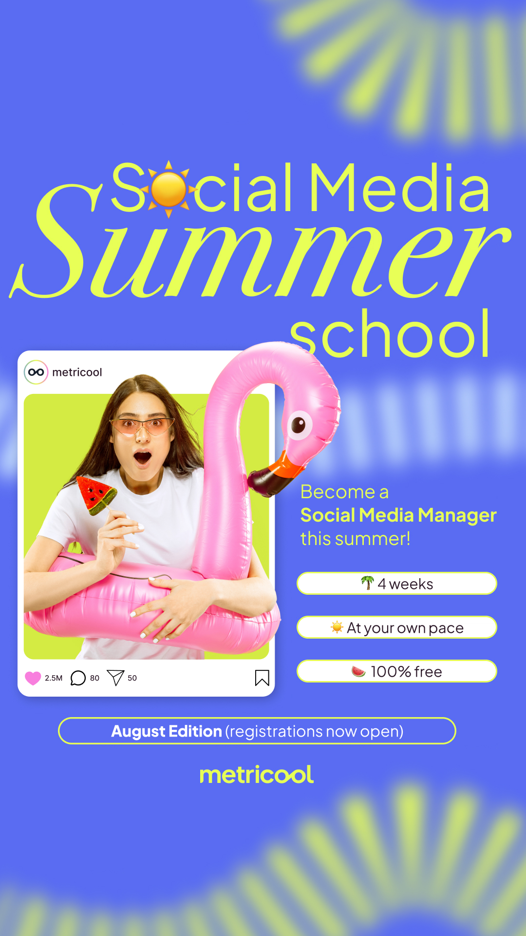 Metricool Facebook ad