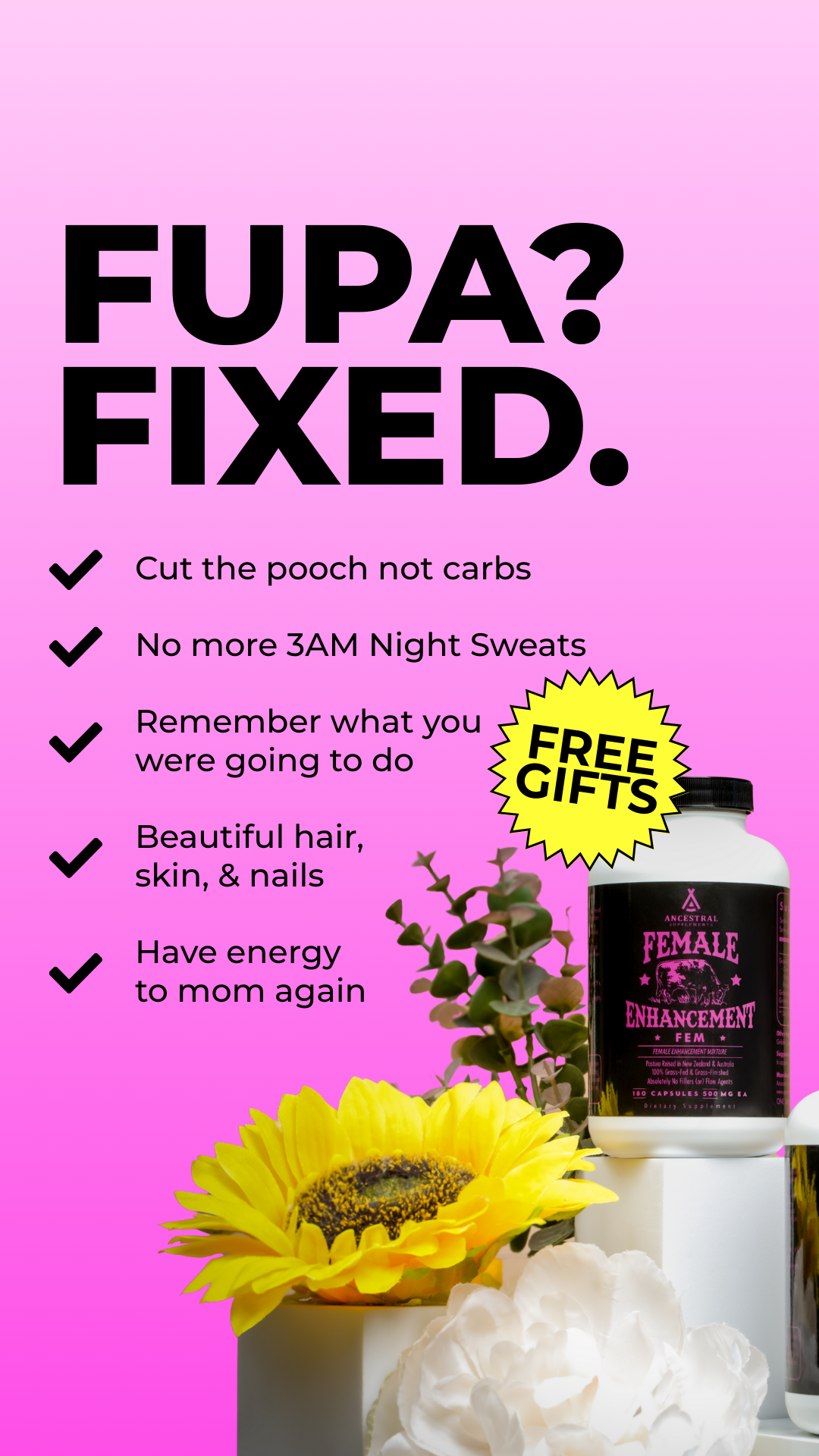 Ancestral Supplements Facebook ad
