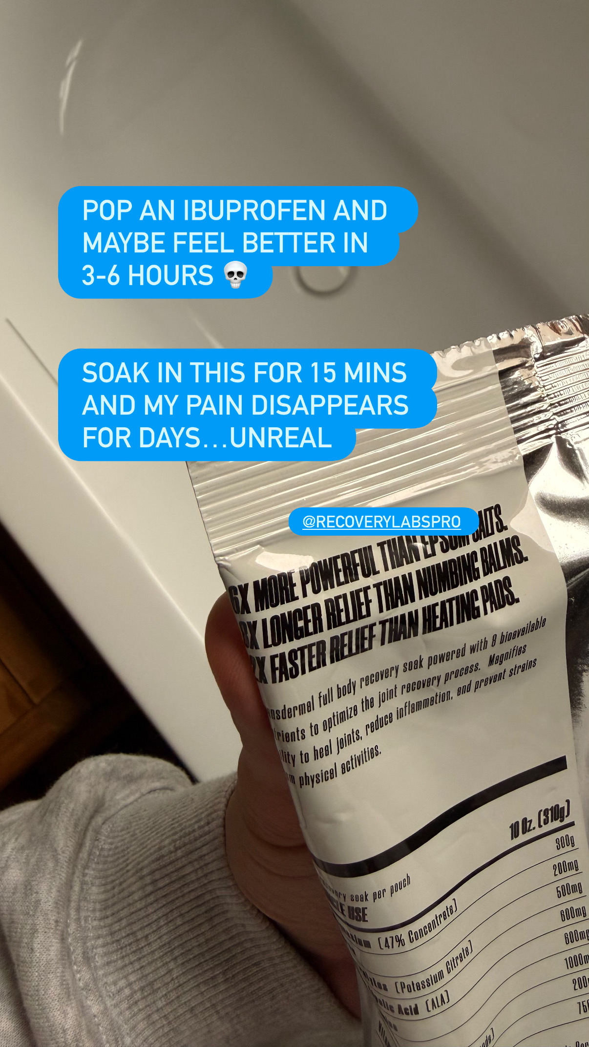 Recovery Labs Pro Facebook ad