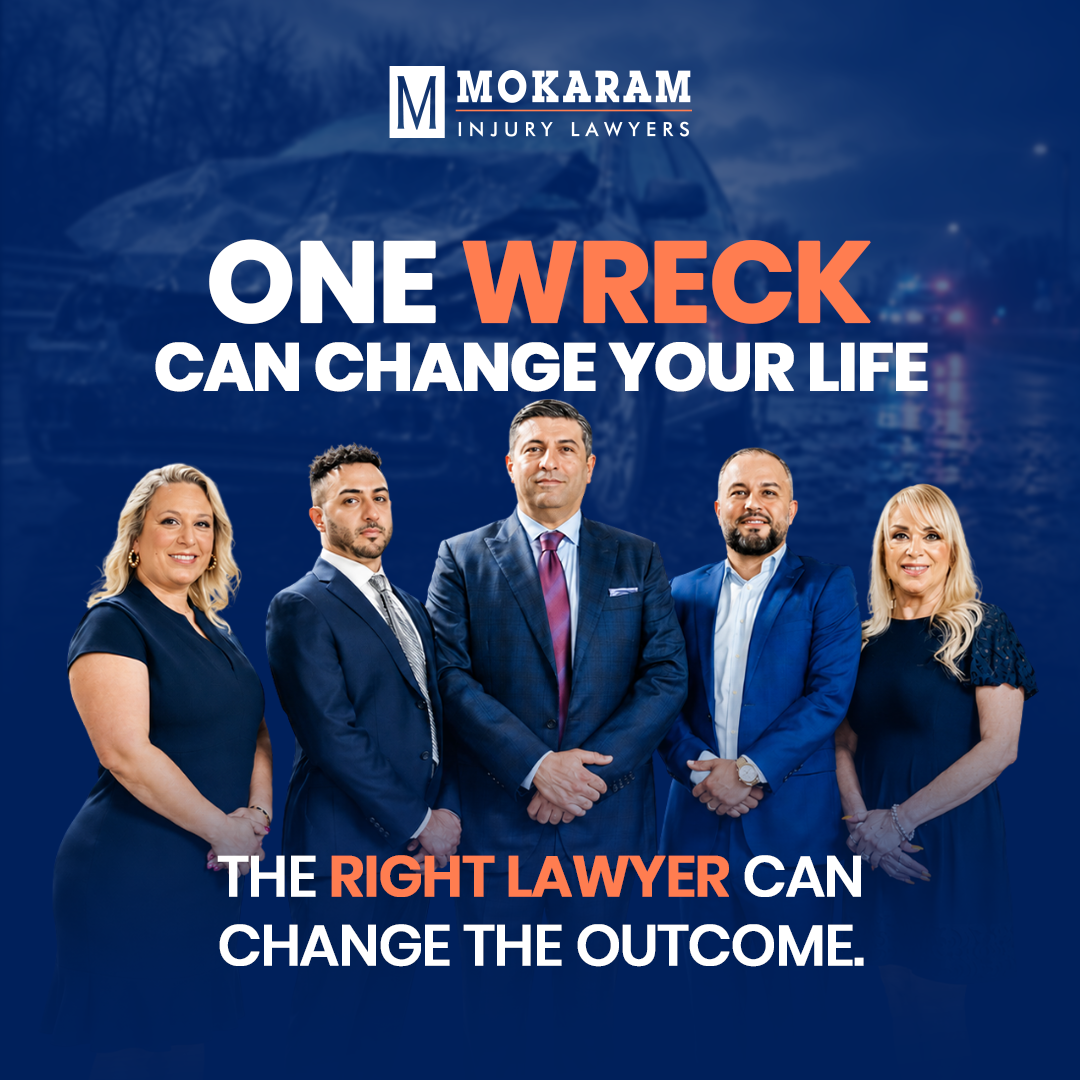 Mokaram Injury Lawyers Facebook ad: Injured in an accident? Free Case Review