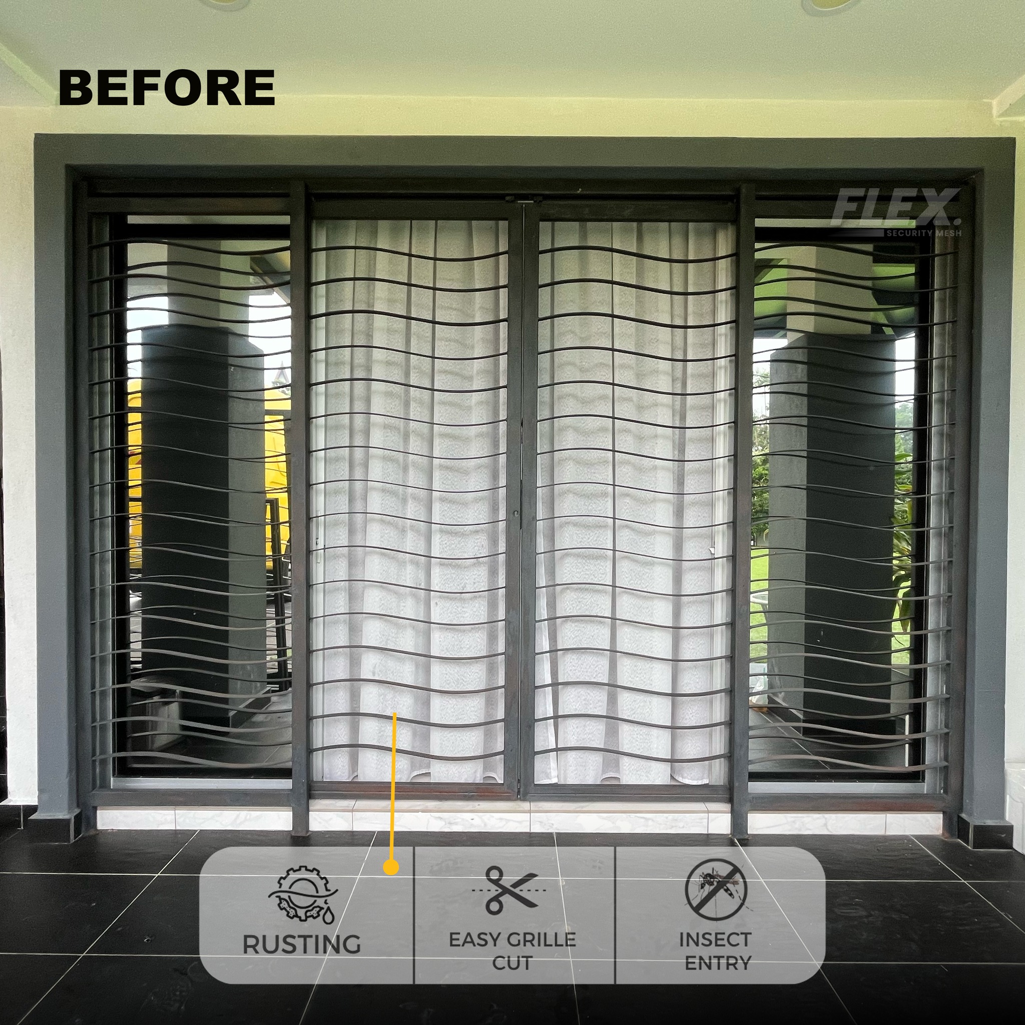 Veemax -Insect Screen & Security Mesh Facebook ad: BEFORE vs. AFTER: 𝗤𝗨𝗜𝗖𝗞 & 𝗘𝗔𝗦𝗬…