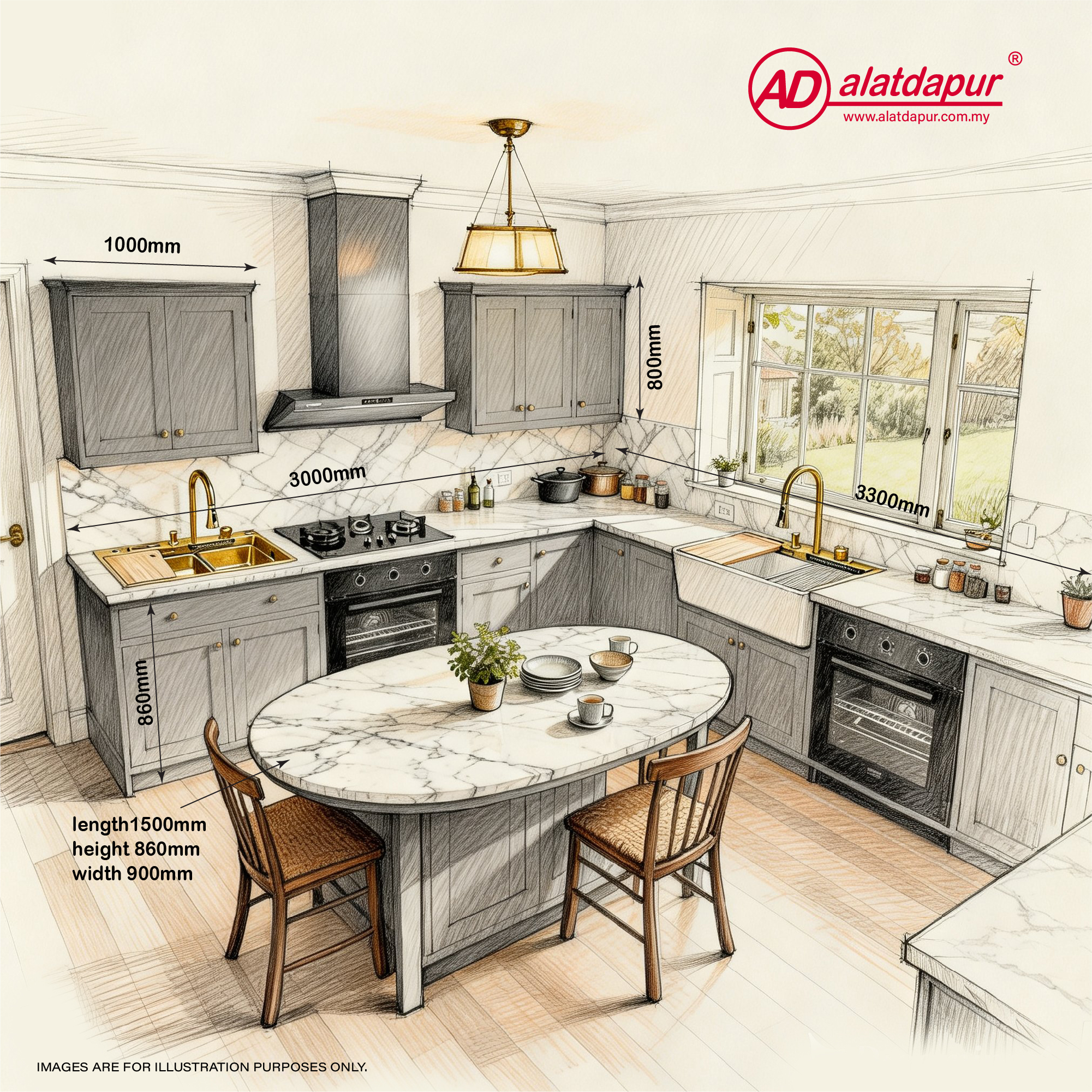 AlatDapur Facebook ad: Why settle for a mere utility room when…