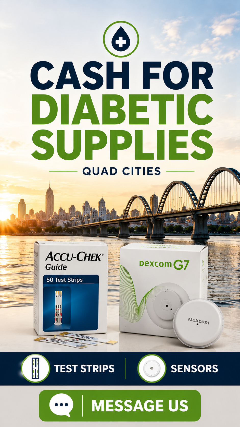 QuadCities - Diabetic Supplies Facebook ad: Cash for Diabetic Supplies