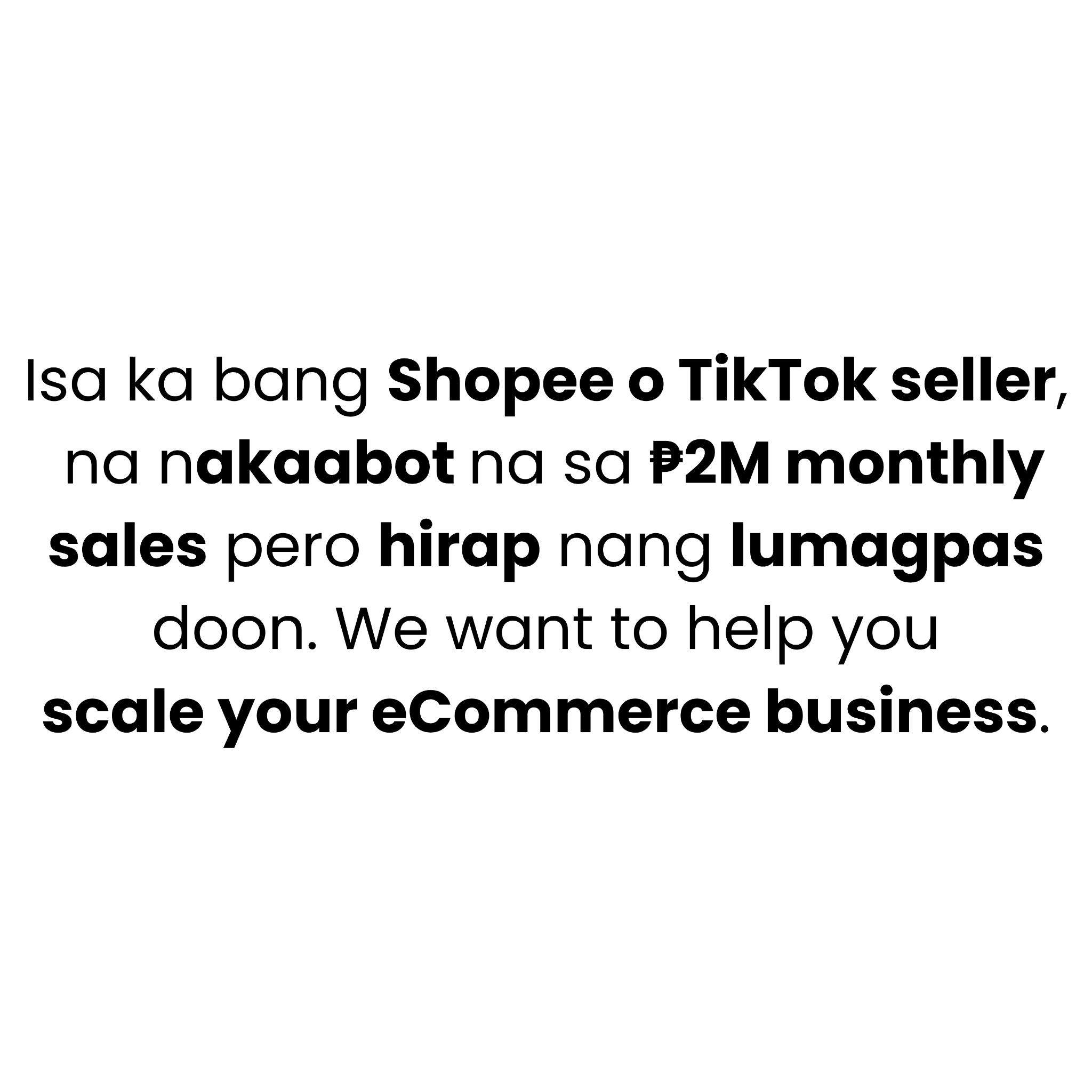 ECOM Accelerator Facebook ad
