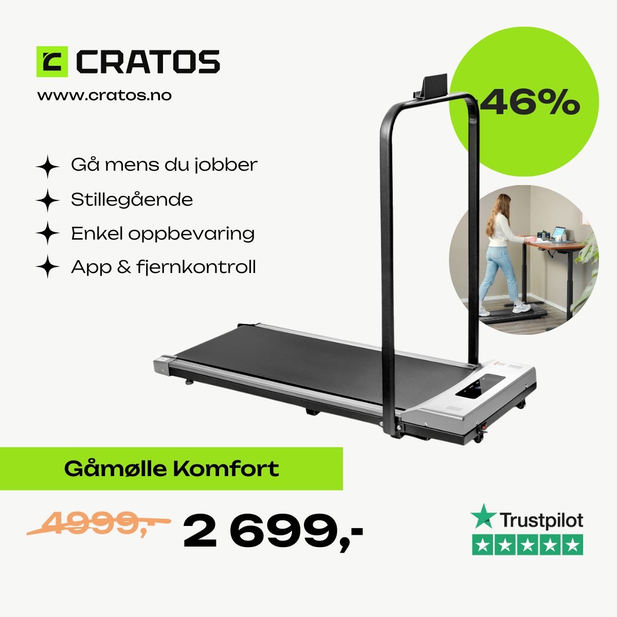 Cratos Facebook ad: Spar 2300,-