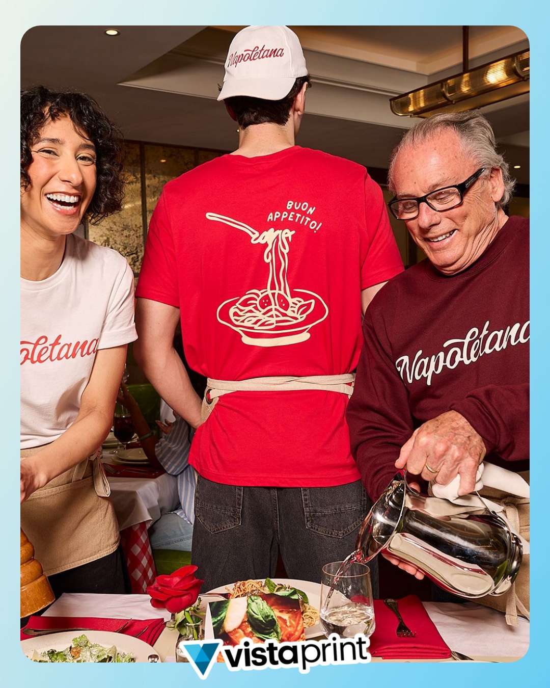 VistaPrint Facebook ad: Gear up your team today