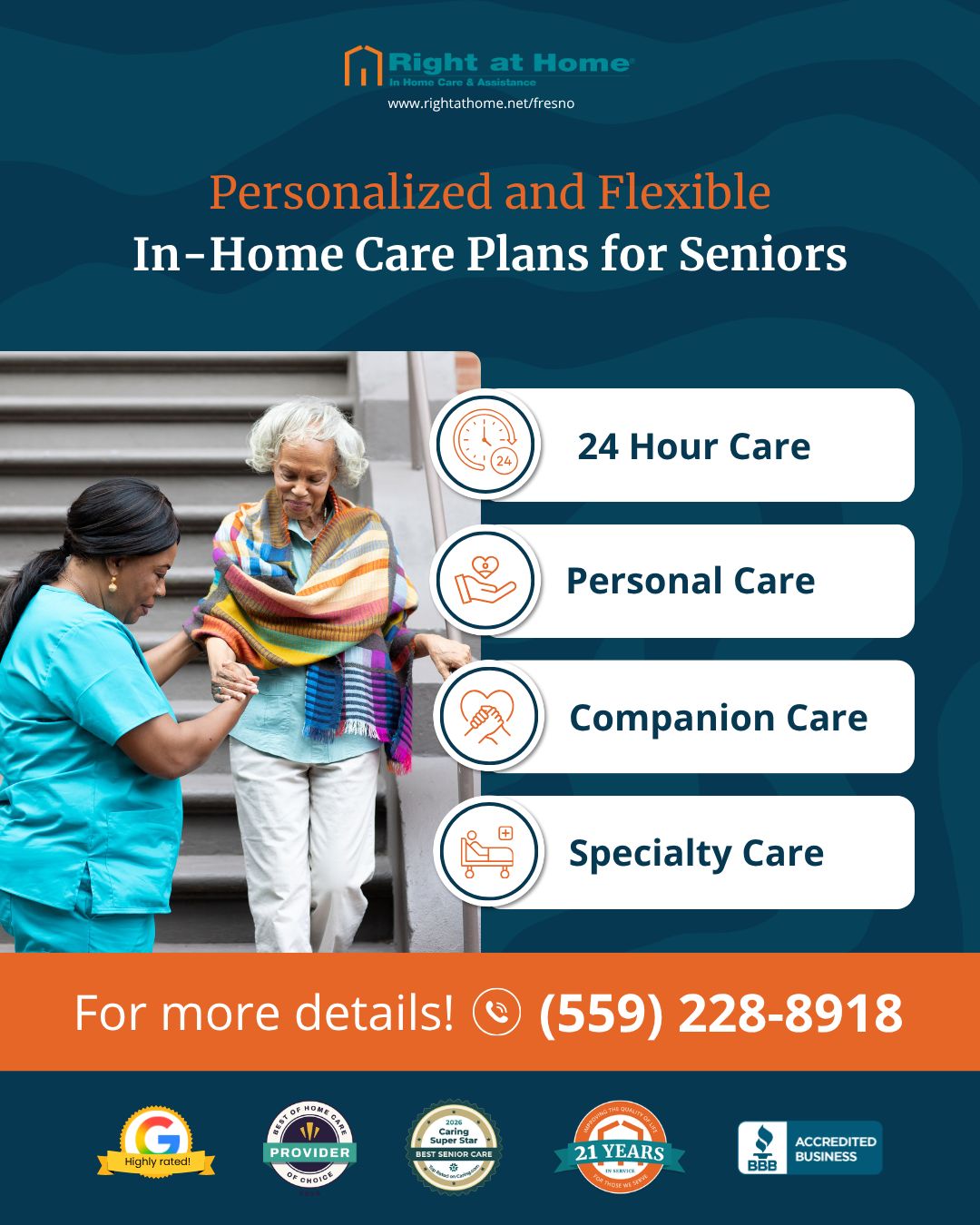 Right at Home Facebook ad: Home Care Services | Senior Care Services | Right at Home…