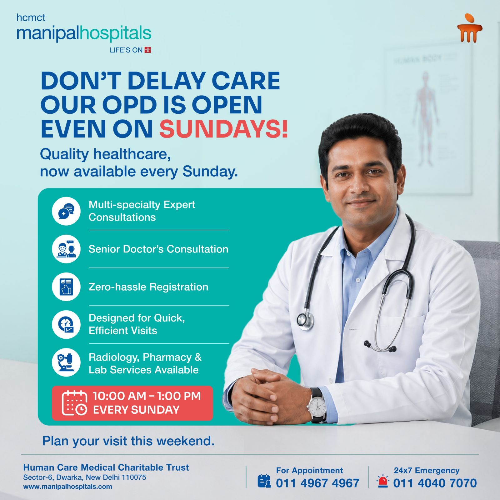 Manipal Hospitals Delhi Facebook ad