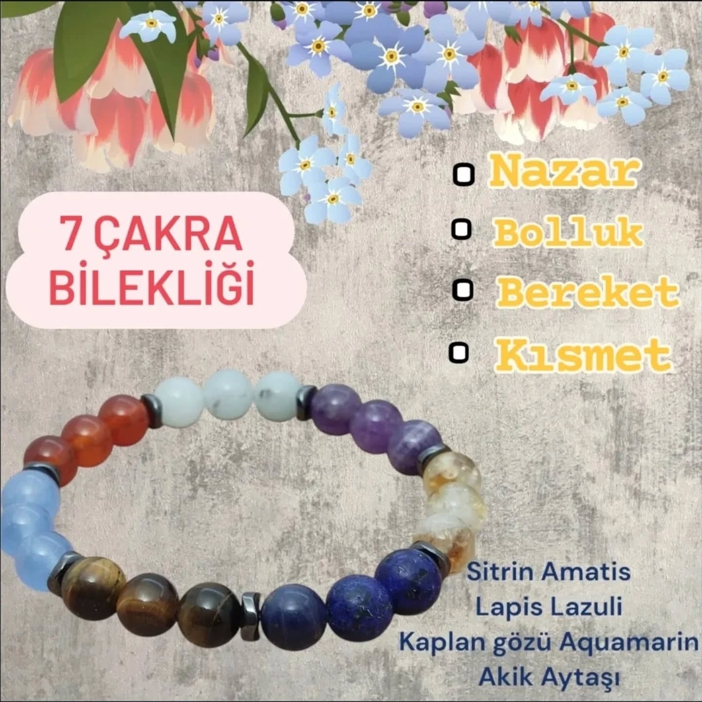 Frost Jewellry Facebook ad: 7 Çakra bilekliği