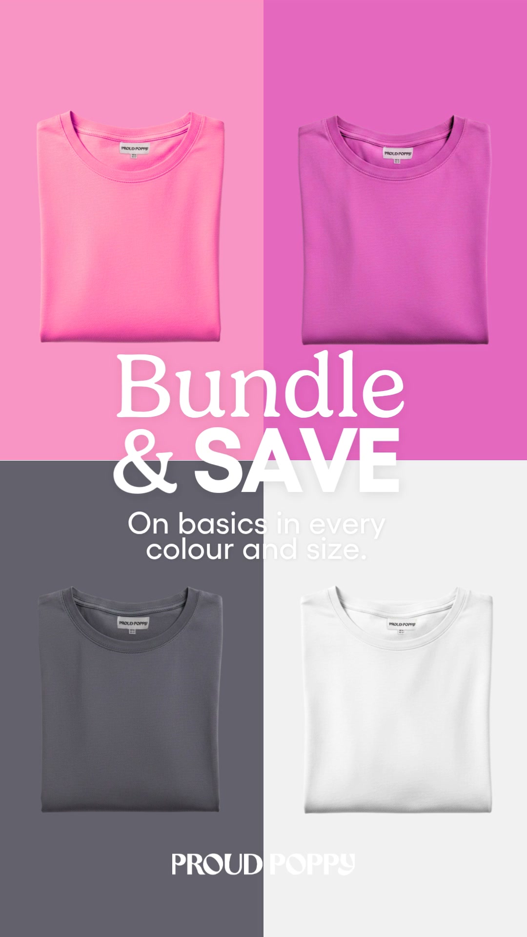 Proud Poppy Clothing Facebook ad: Bundle & Save