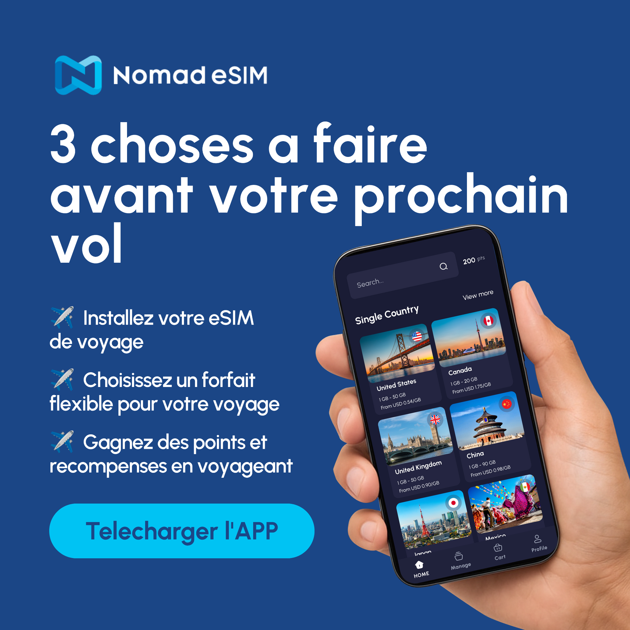 Nomad Esim Facebook ad