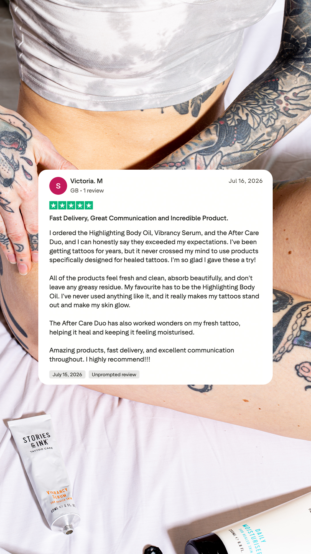 Stories & Ink Facebook ad