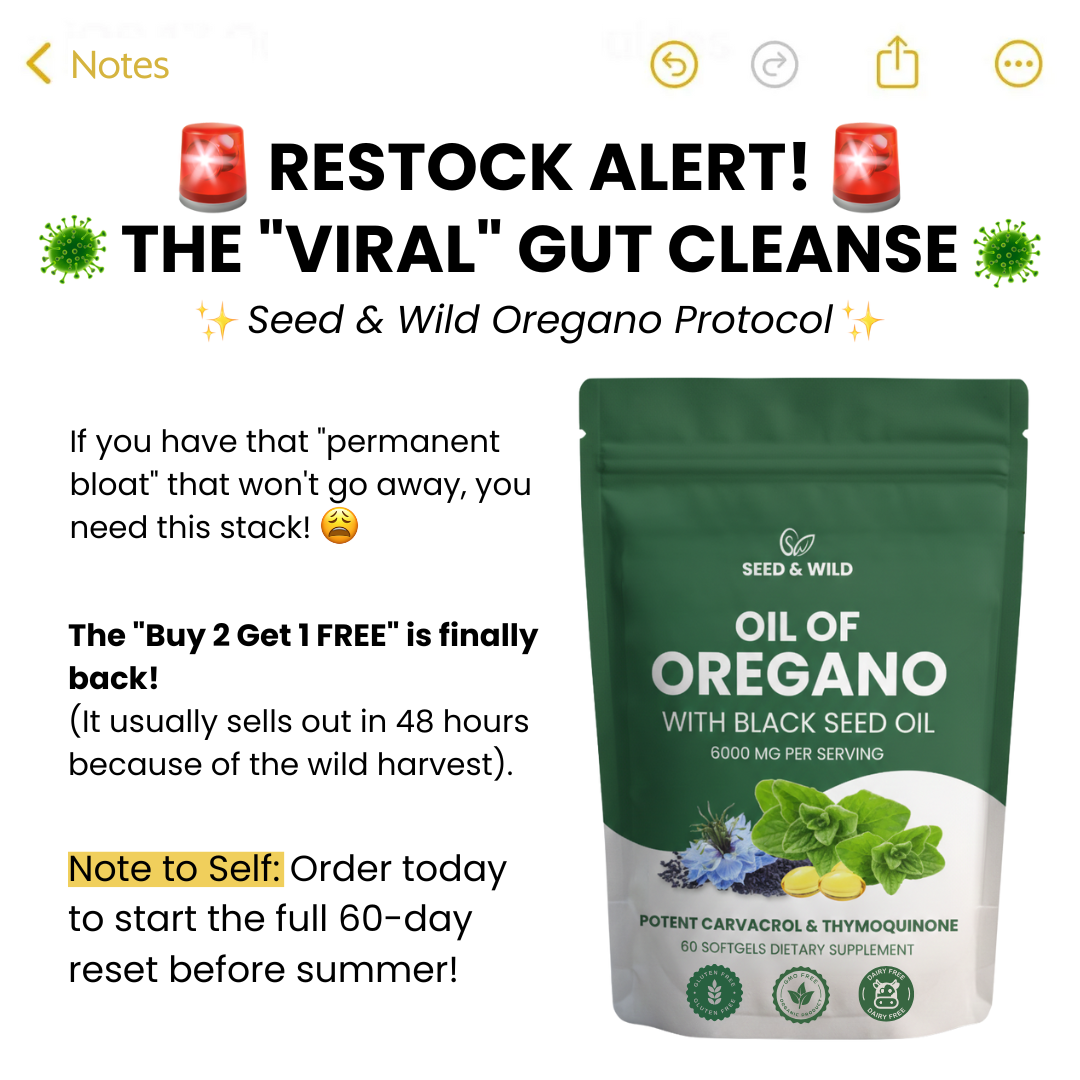 Seed and Wild Facebook ad: RESTOCK ALERT: The Viral Gut Stack