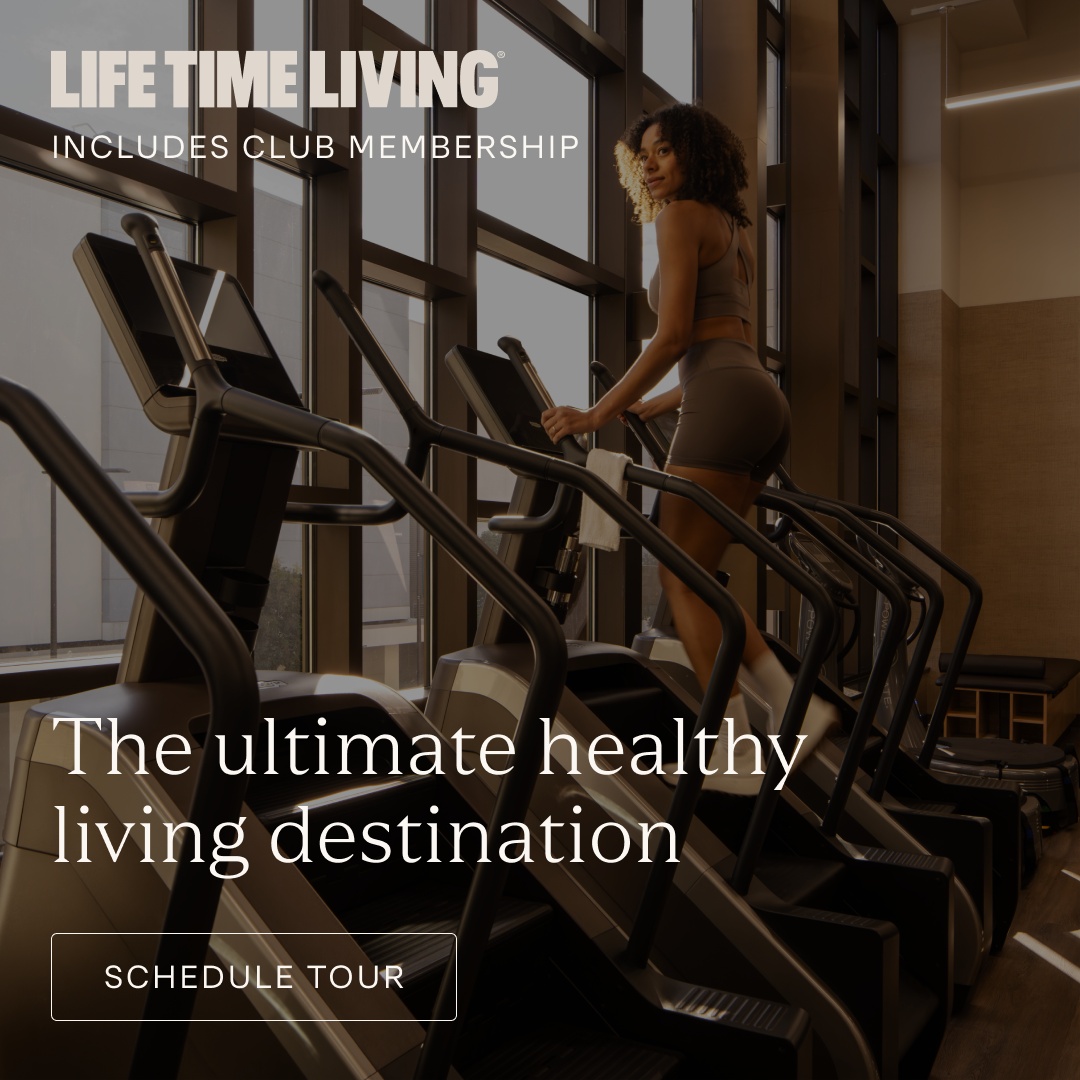 Life Time Living Burlington Facebook ad: Now Leasing