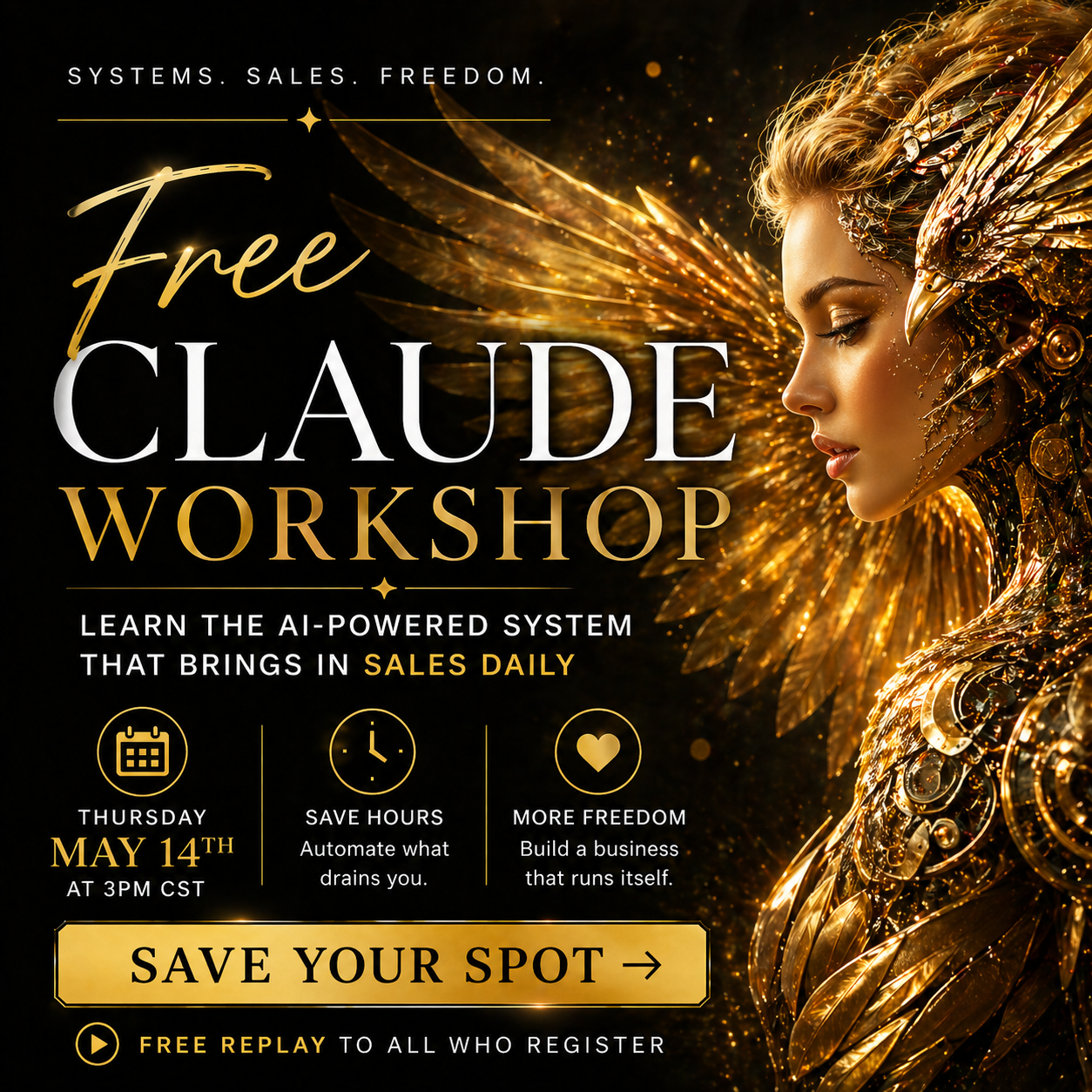 Coach Becky Beach Facebook ad: Migrate to Claude.seamlessly!