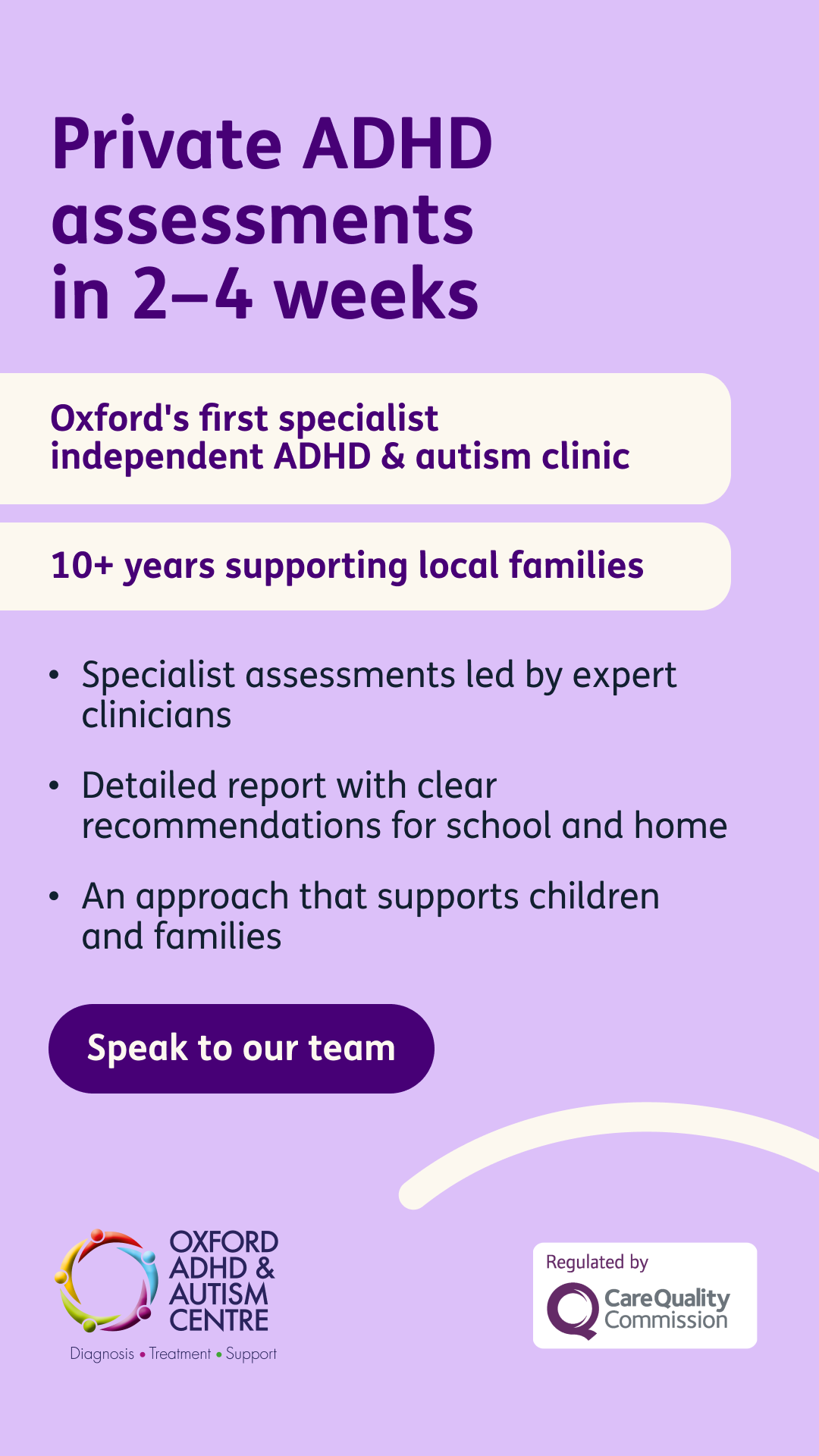 Oxford ADHD & Autism Centre Facebook ad from Jan 29, 2026