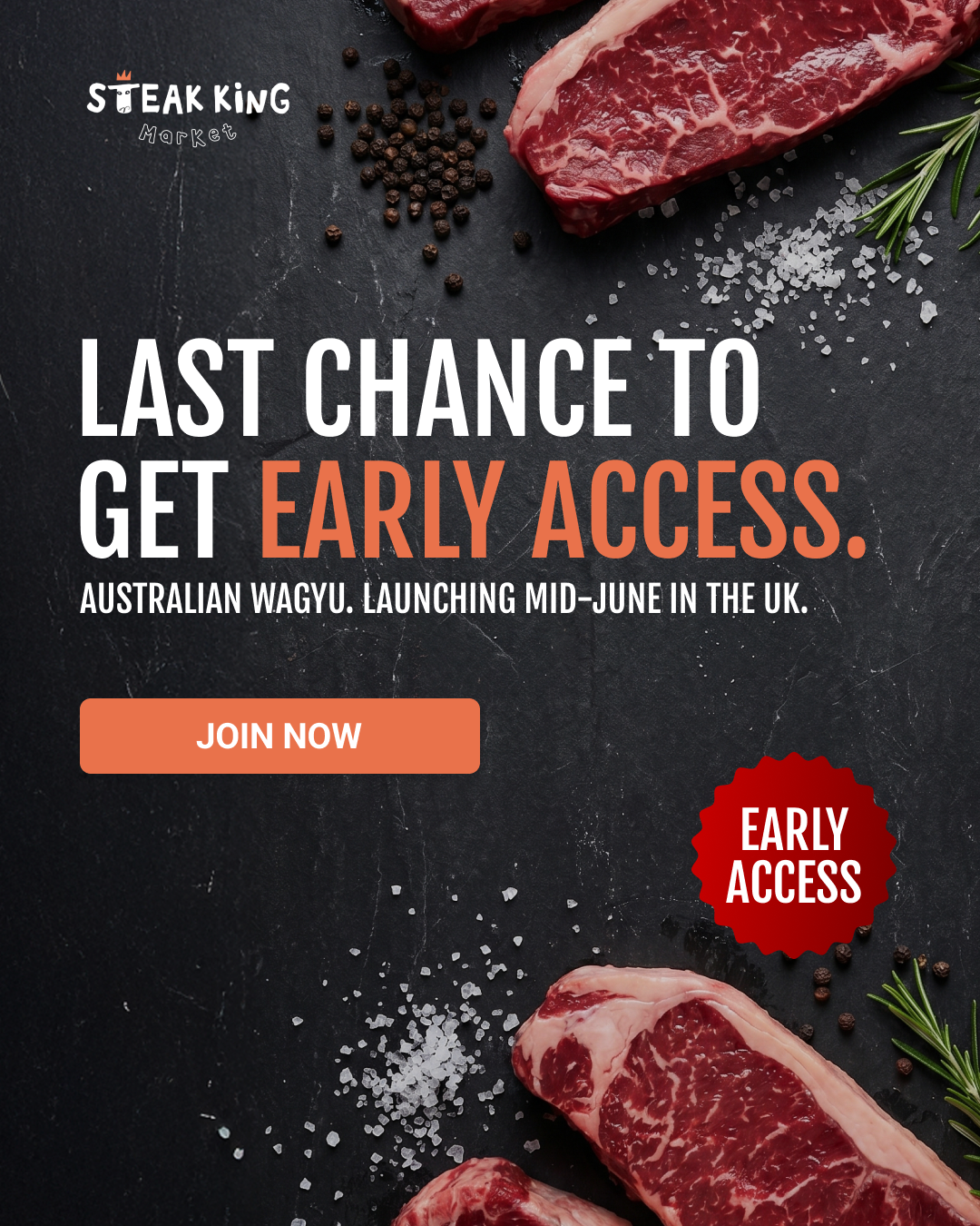 Steak King UK Facebook ad