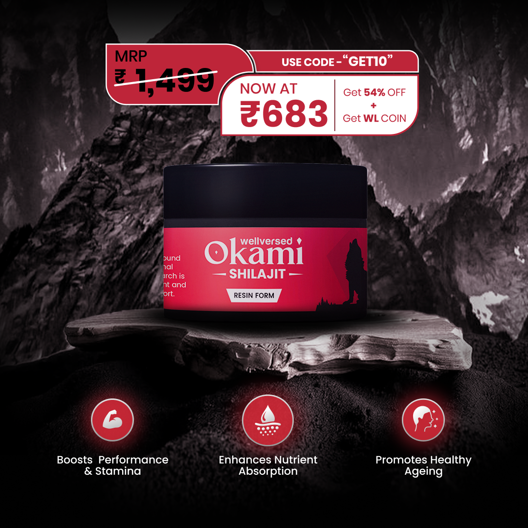 Okami - Wellversed Brand Facebook ad: Optimised for Stamina & Power!