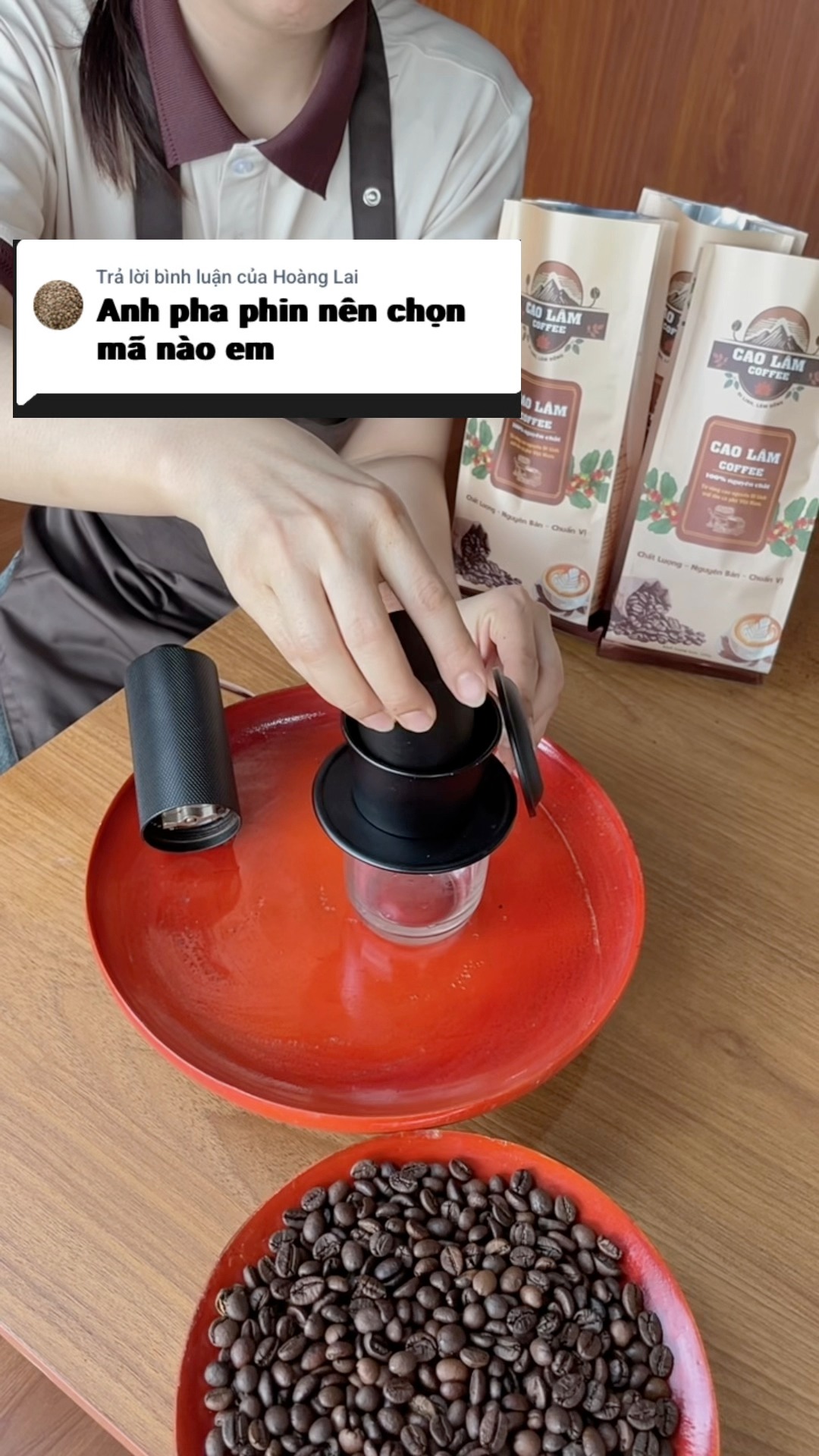 Cao Lâm Coffee - Lâm Đồng Facebook ad: Cà phê nguyên chất, không pha trộn từ…
