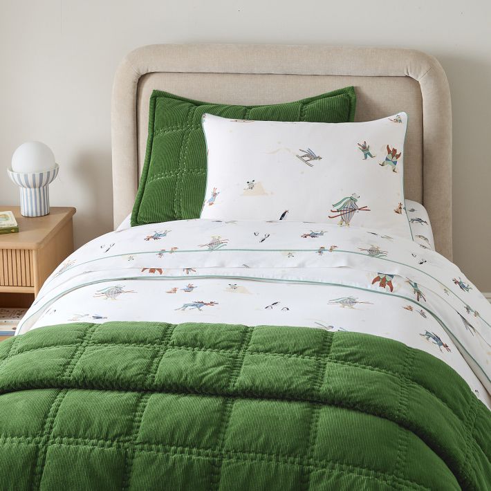 West Elm Kids Facebook ad: Festive prints. Fresh colors.