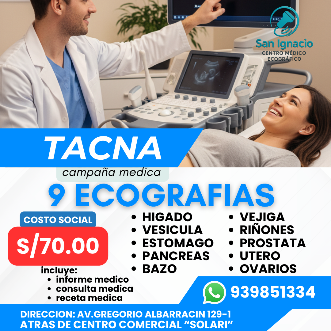 Centro Medico San Ignacio - Sede Tacna Facebook ad: Evalúa tu abdomen, protege tu salud