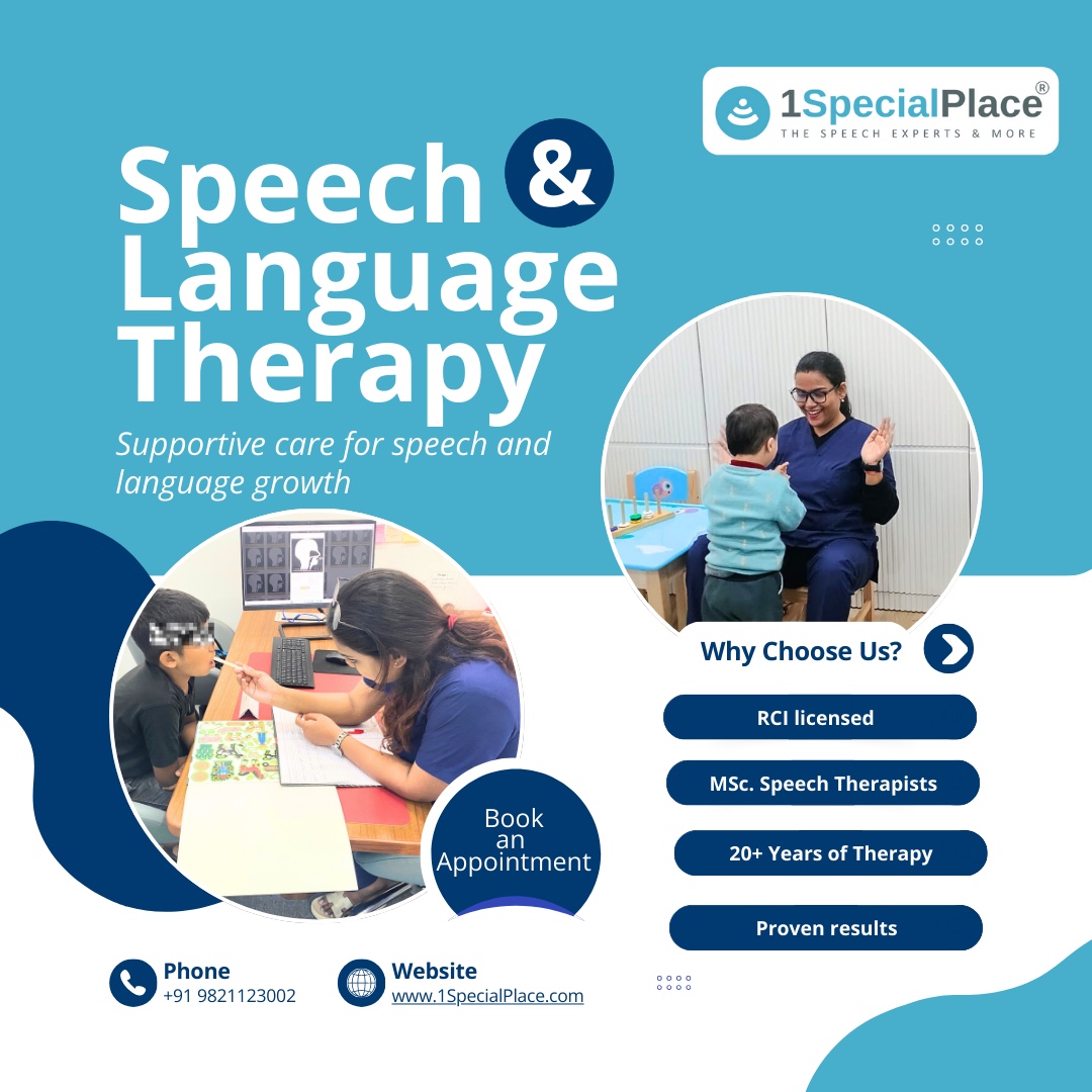 1SpecialPlace Facebook ad: Book a Speech Therapy Appointment