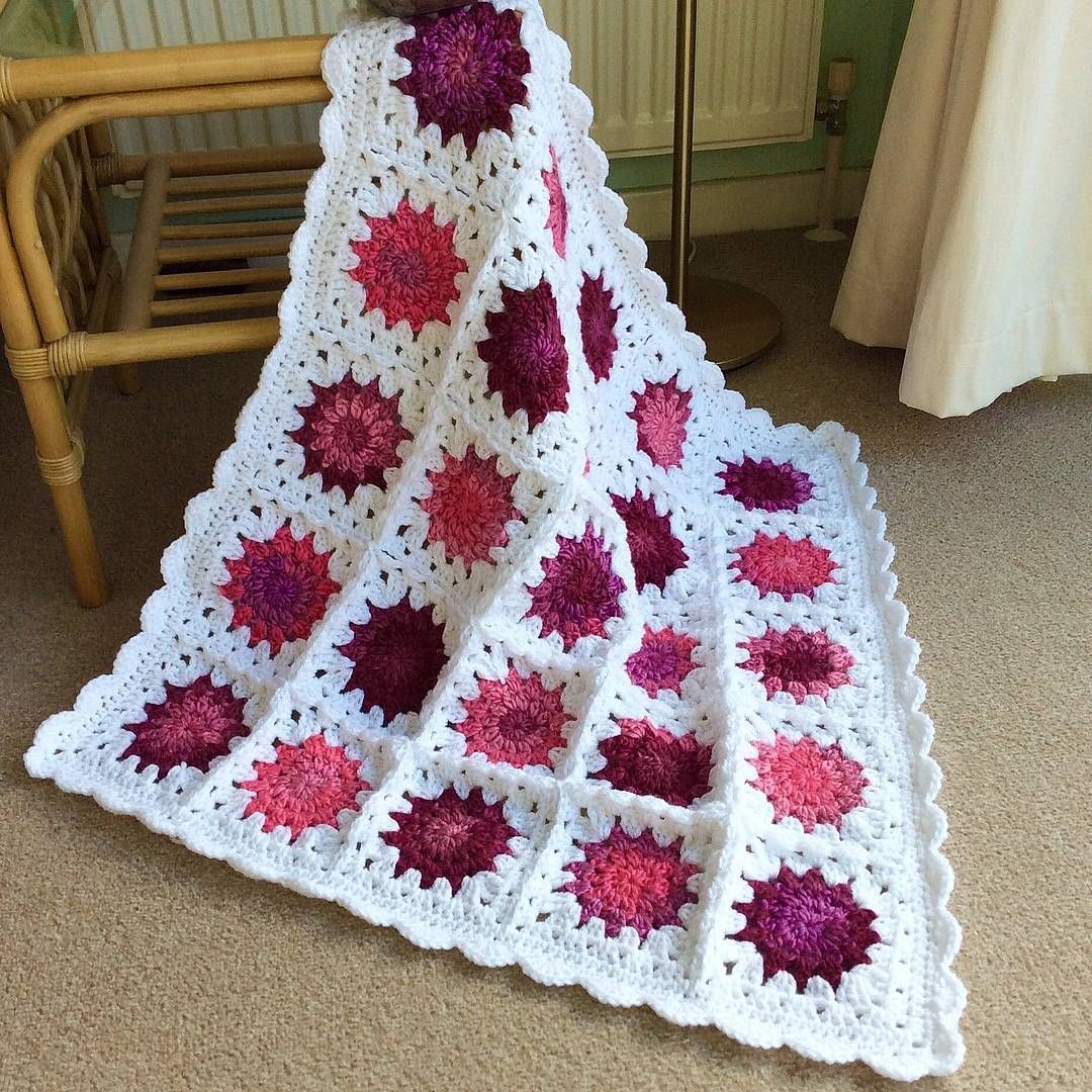 Crochet Pattern 005 Facebook ad: Feeling extra cozy with the crocheted granny square…