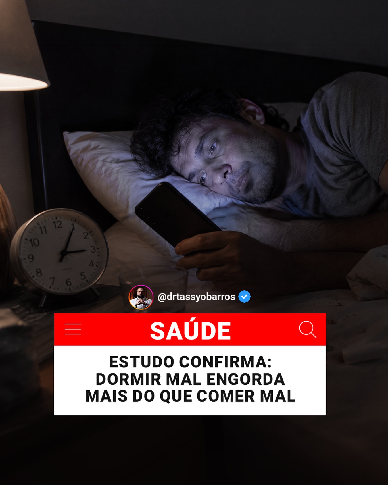 Dr. Tássyo Barros Facebook ad: Você pode estar contando calorias, treinando e tentando…