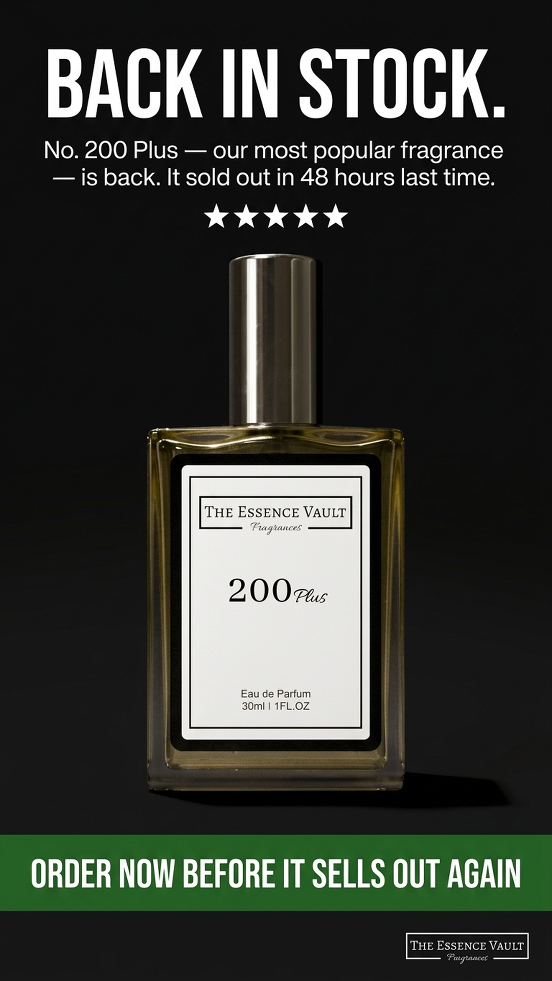 The Essence Vault Facebook ad