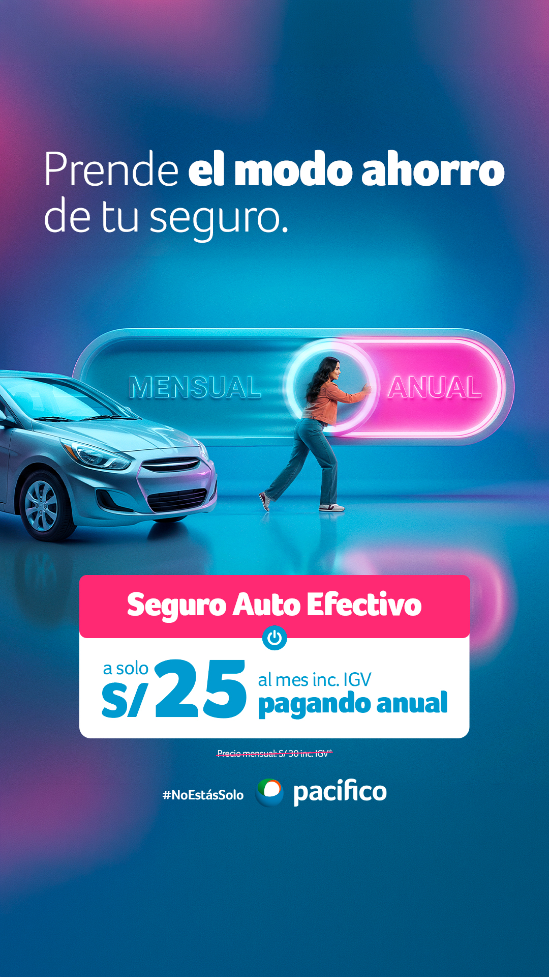 Pacífico Seguros Facebook ad: Hasta S/700 por choque