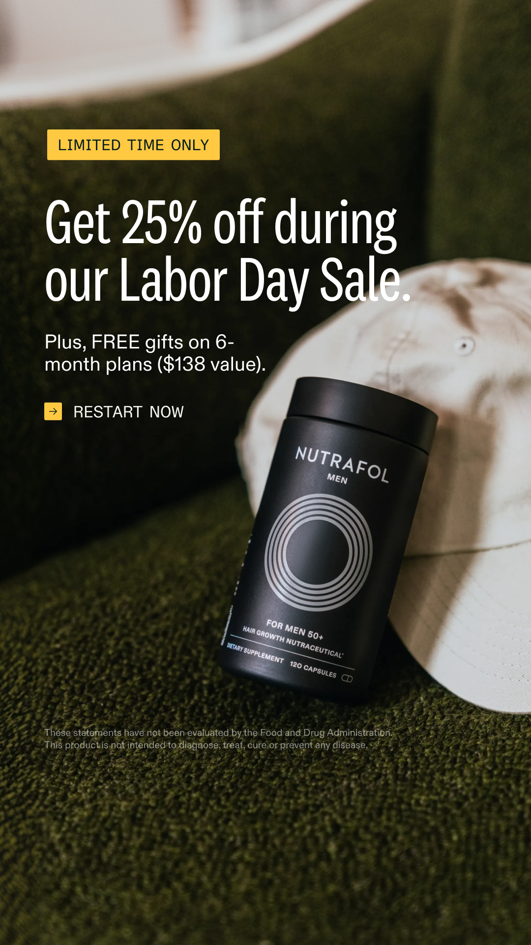 Nutrafol Men Facebook ad