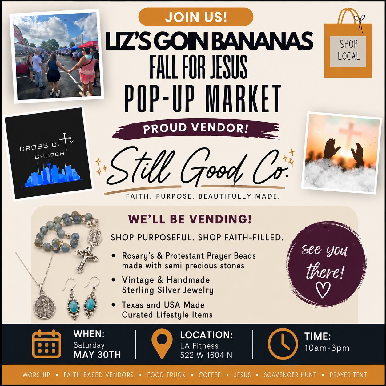 Still Good Co. Facebook ad: WE’RE BACK ON THIS SATURDAY!
