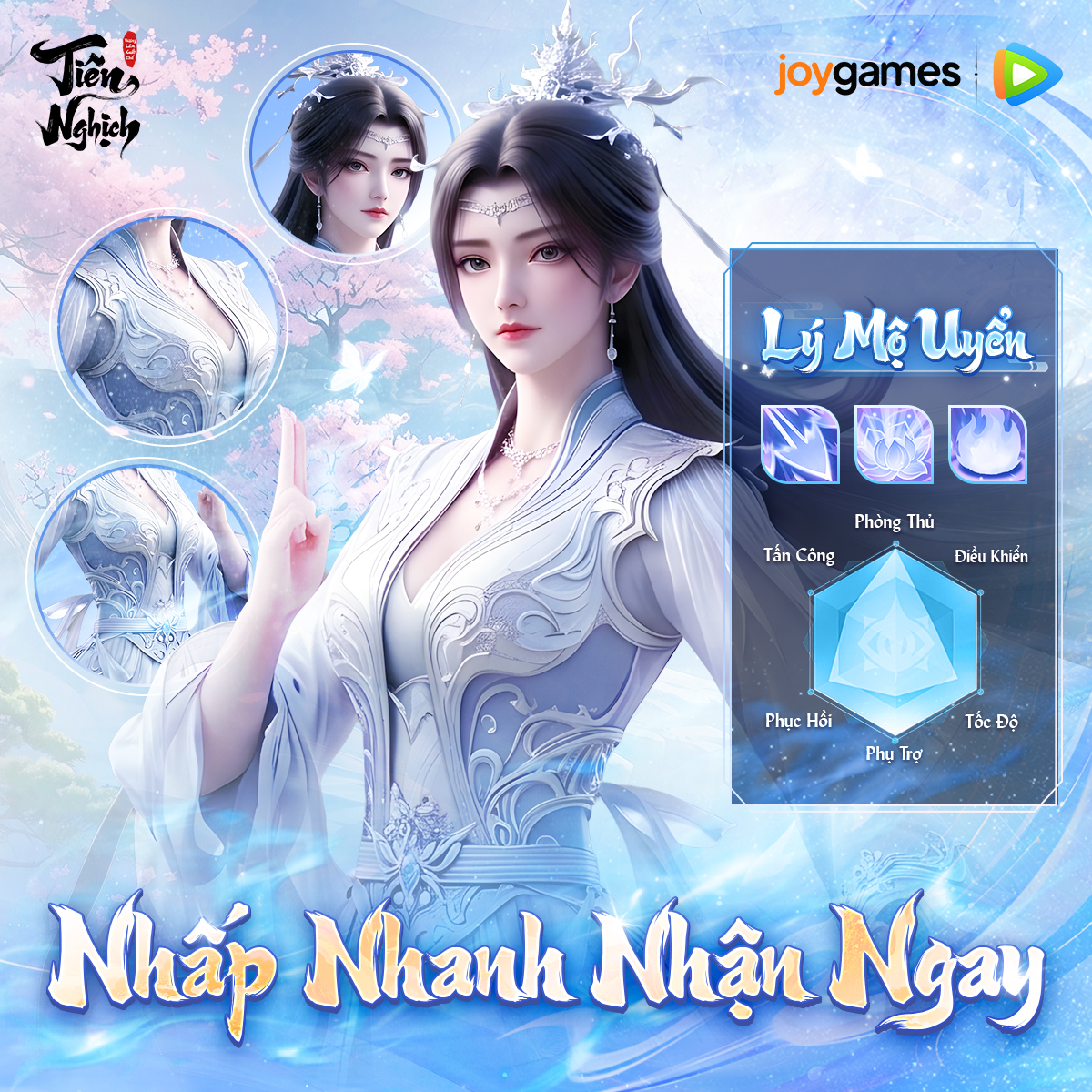 Tiên Nghịch Mobile - JoyGames Facebook ad: Free 40 Tu Sĩ Bậc Thần