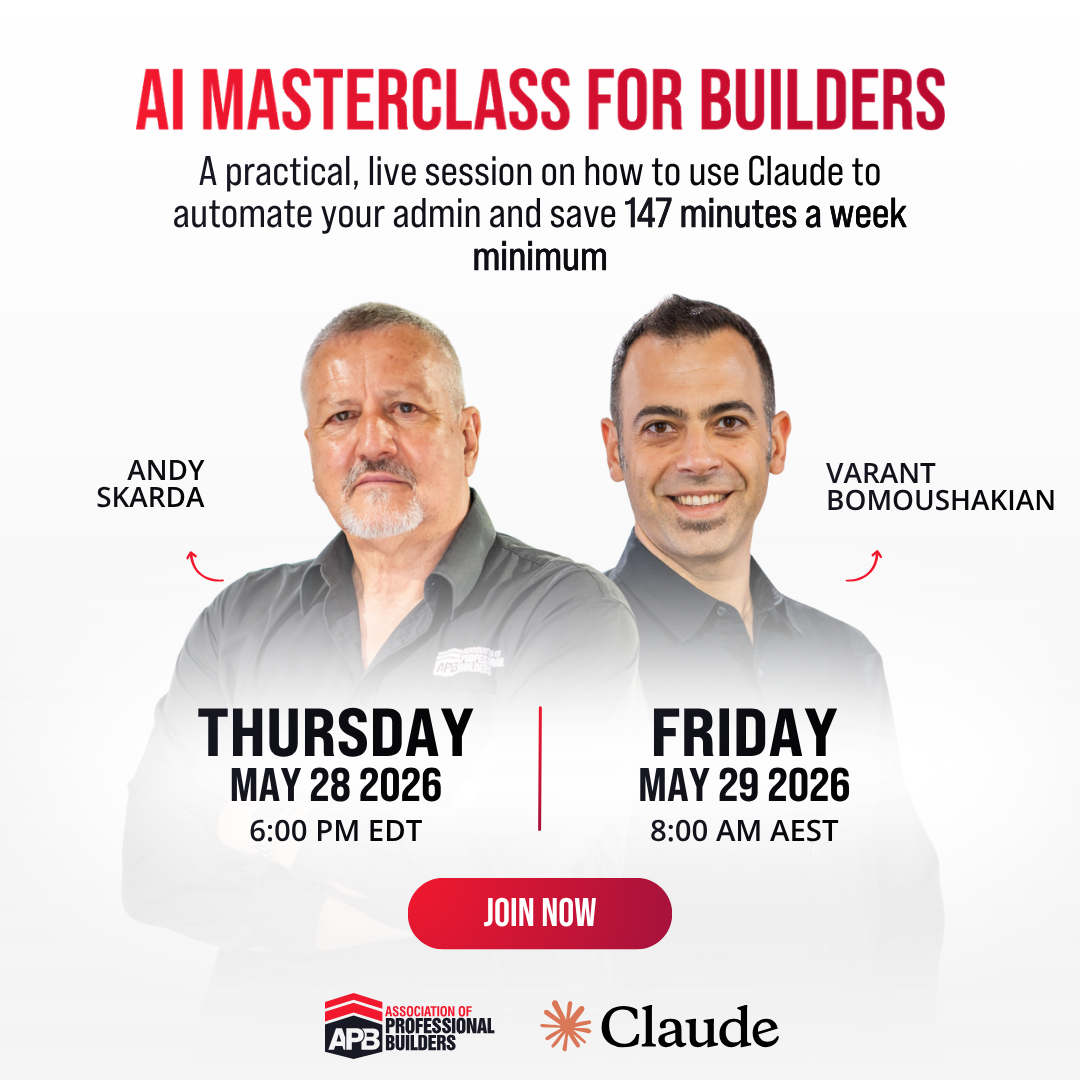 Association of Professional Builders (APB) Facebook ad