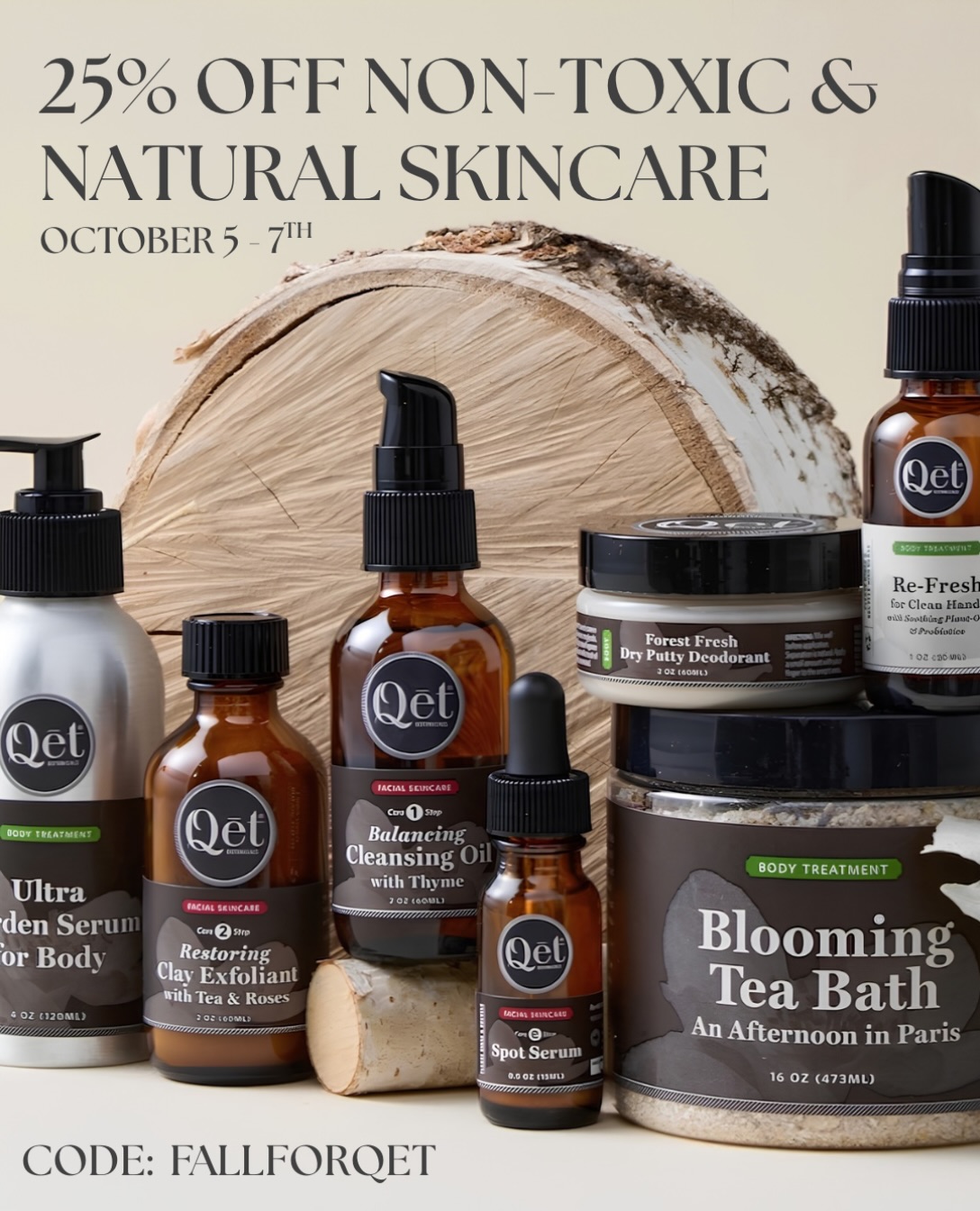 Qet Botanicals Skin Studio Facebook ad: Qēt Botanicals - All Natural, Plant-Powered Beauty for…